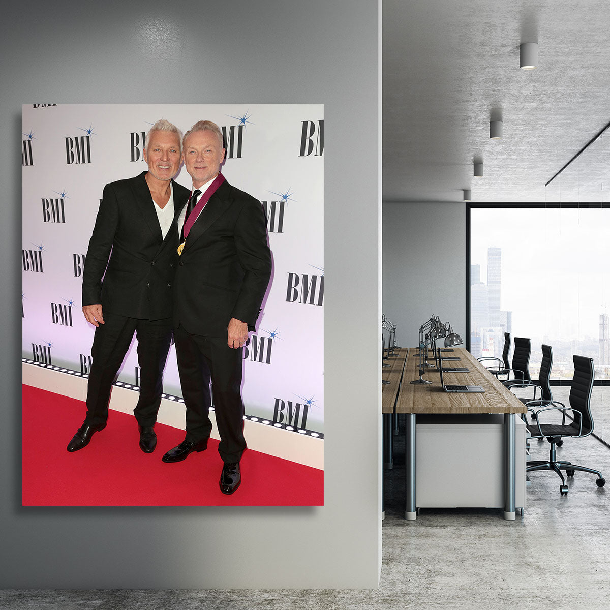 Martin Kemp and Gary Kemp Canvas Print or Poster - Canvas Art Rocks - 3