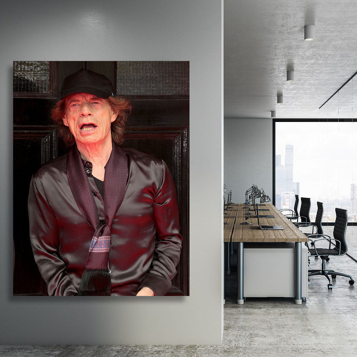 Mick Jagger Rolling Stones Hackney Diamonds launch event Canvas Print or Poster - Canvas Art Rocks - 3