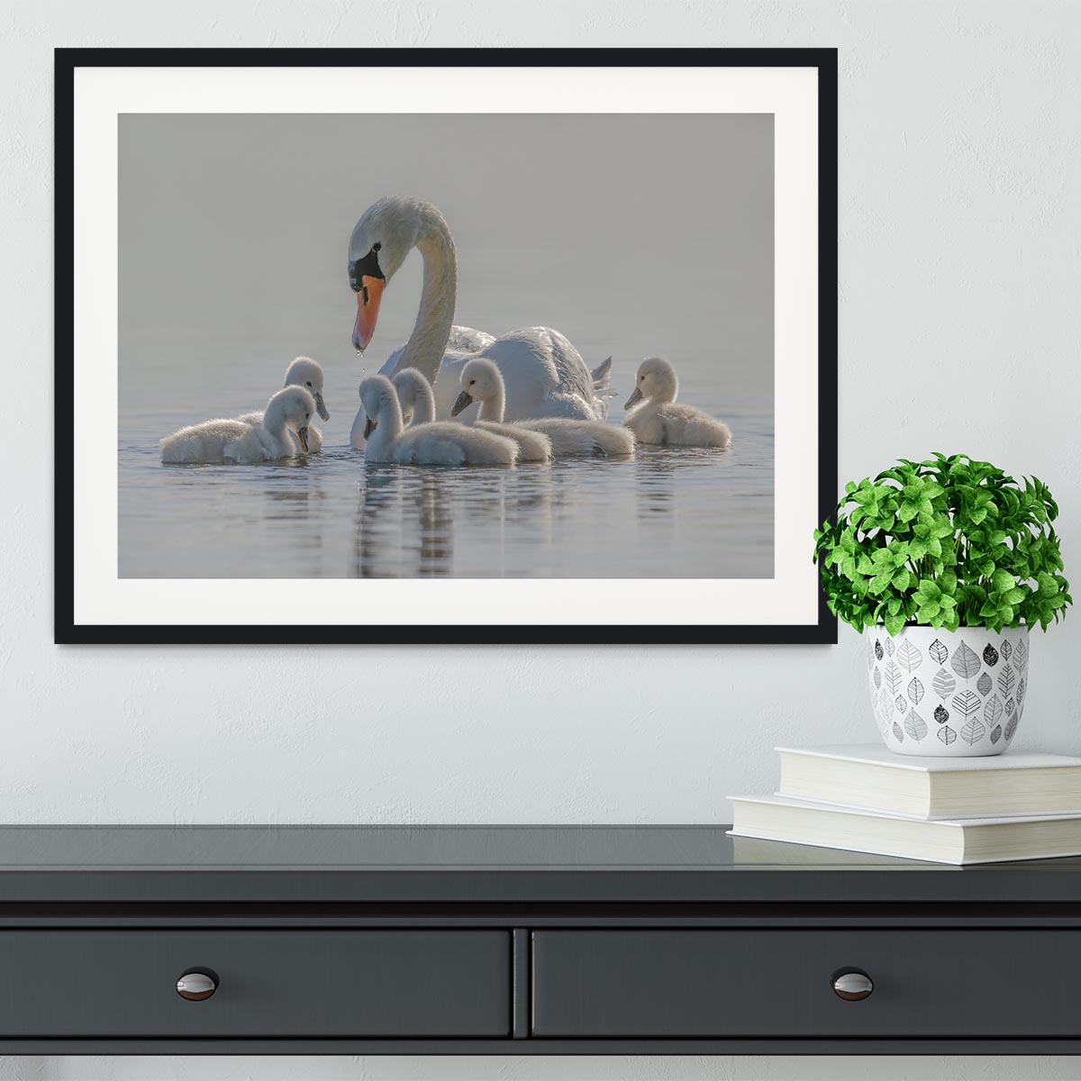 Mom is the whole world for babies. Framed Print - 1x - 1