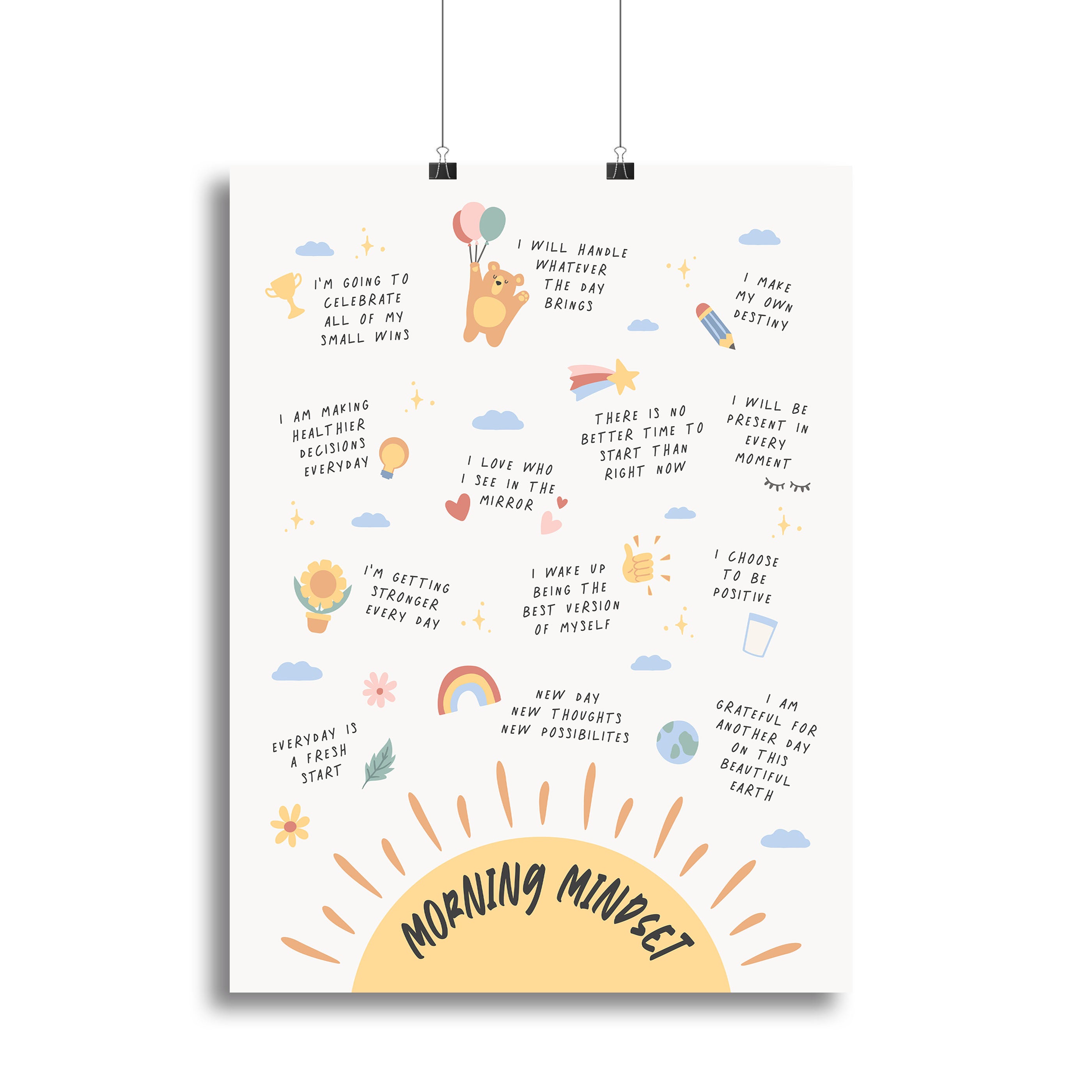 Morning Mindset Canvas Print or Poster - Canvas Art Rocks - 2