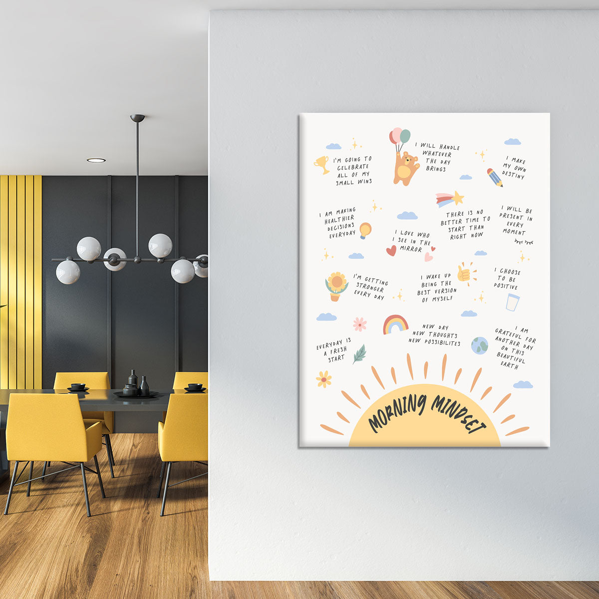 Morning Mindset Canvas Print or Poster - Canvas Art Rocks - 4