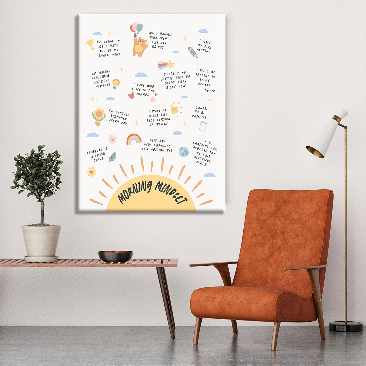 Morning Mindset Canvas Print or Poster - Canvas Art Rocks - 6