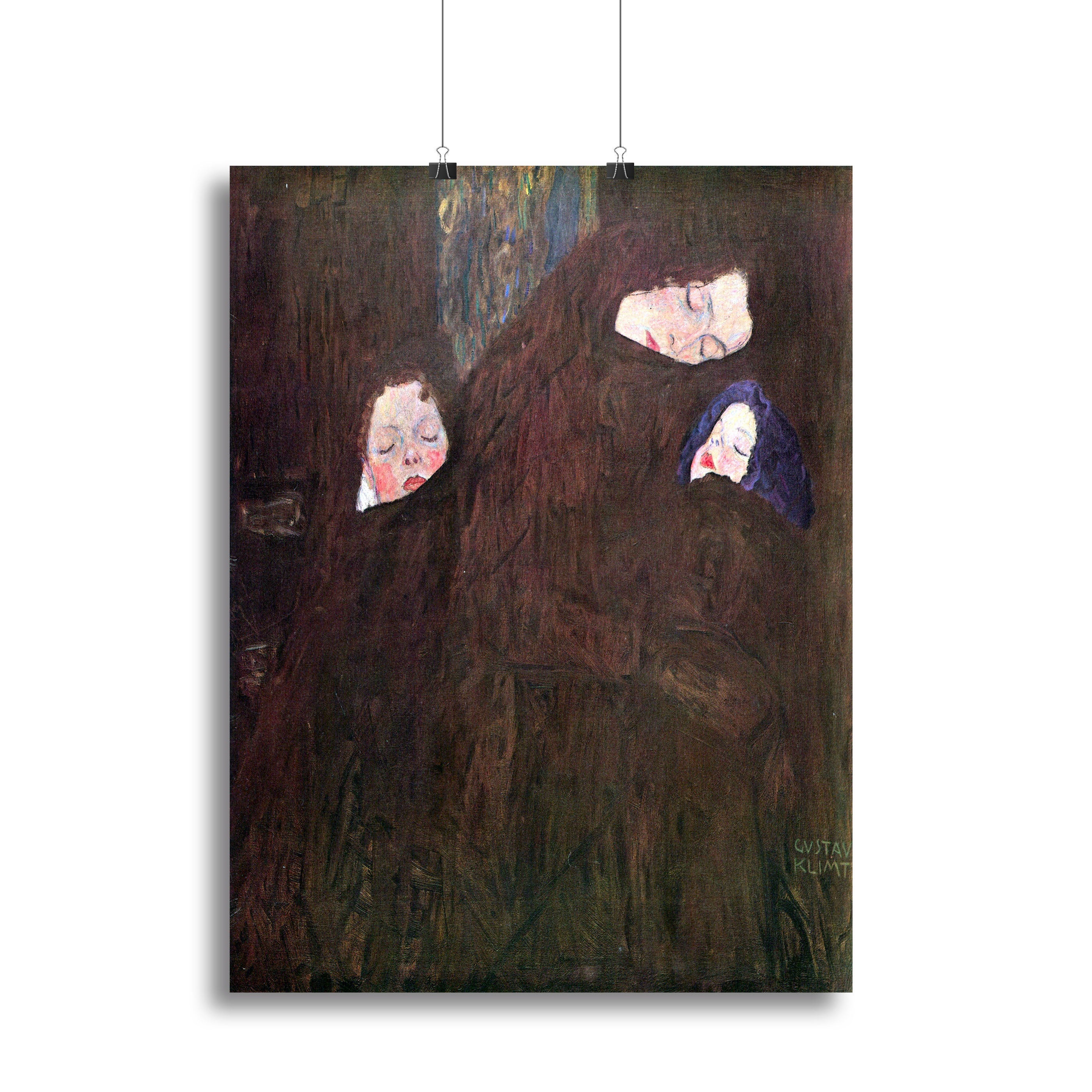 Mother with Children by Klimt Poster - Unframed