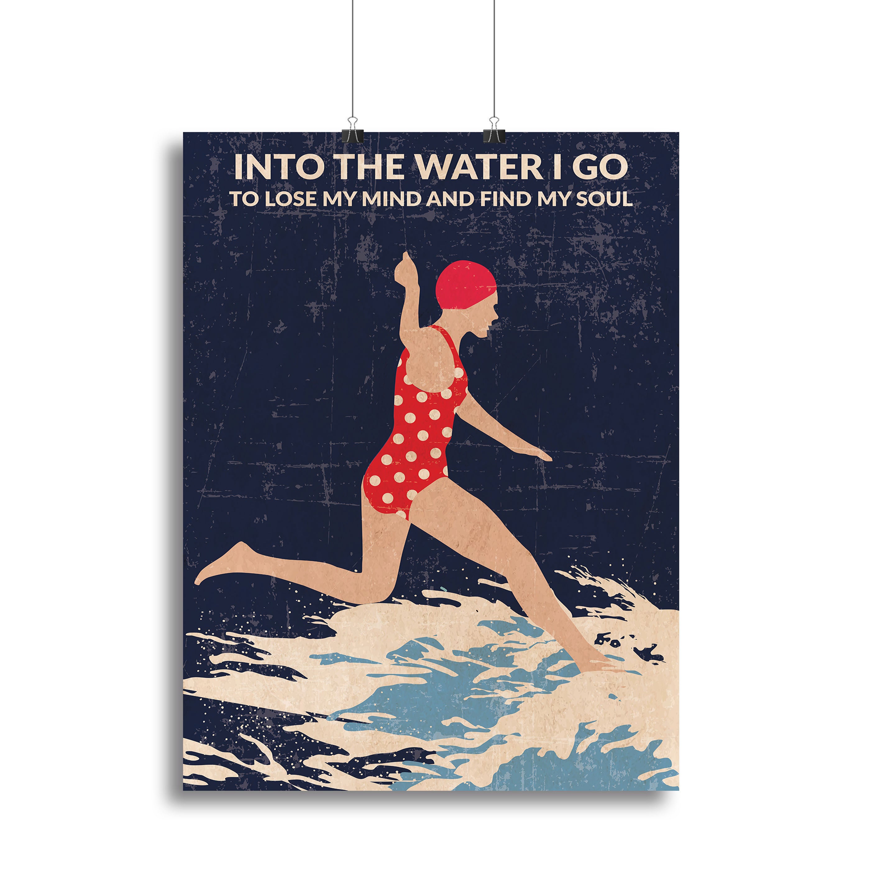Night Swimmer Canvas Print or Poster - 1x - 2