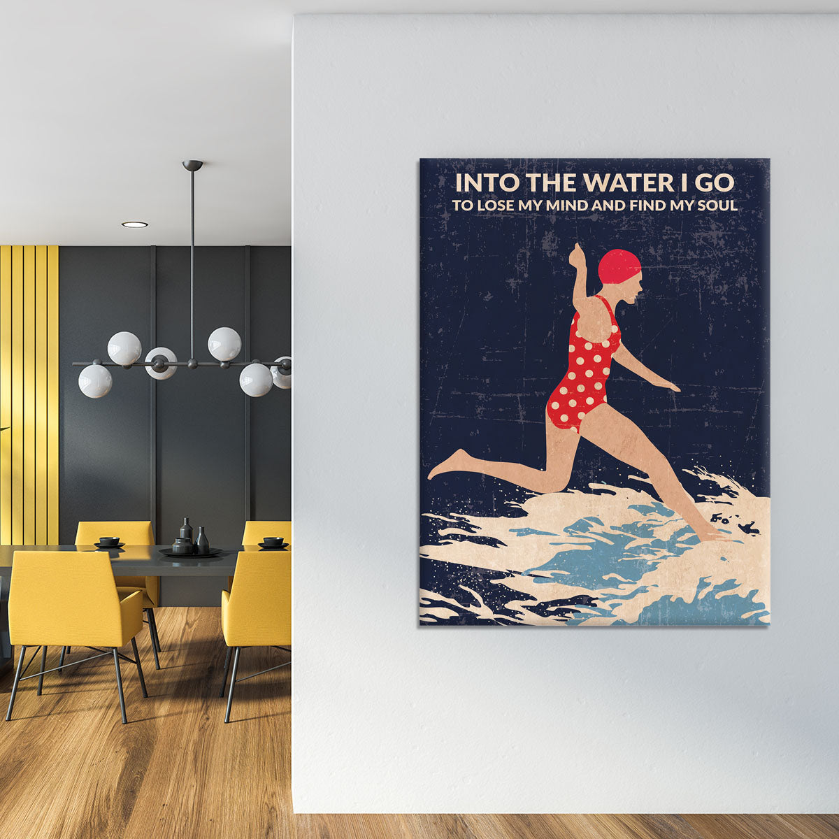 Night Swimmer Canvas Print or Poster - 1x - 4