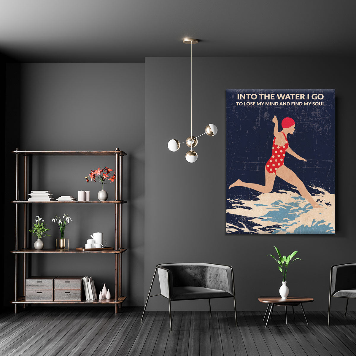 Night Swimmer Canvas Print or Poster - 1x - 5