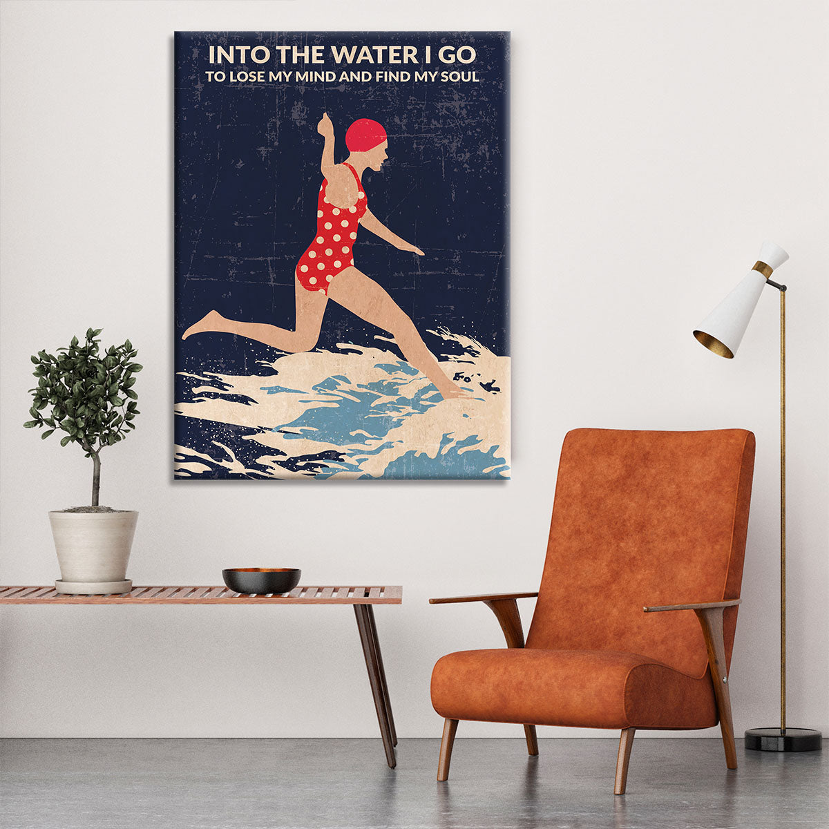 Night Swimmer Canvas Print or Poster - 1x - 6
