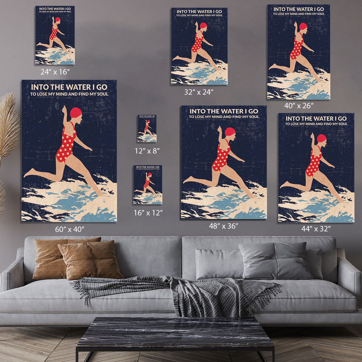 Night Swimmer Canvas Print or Poster - 1x - 7