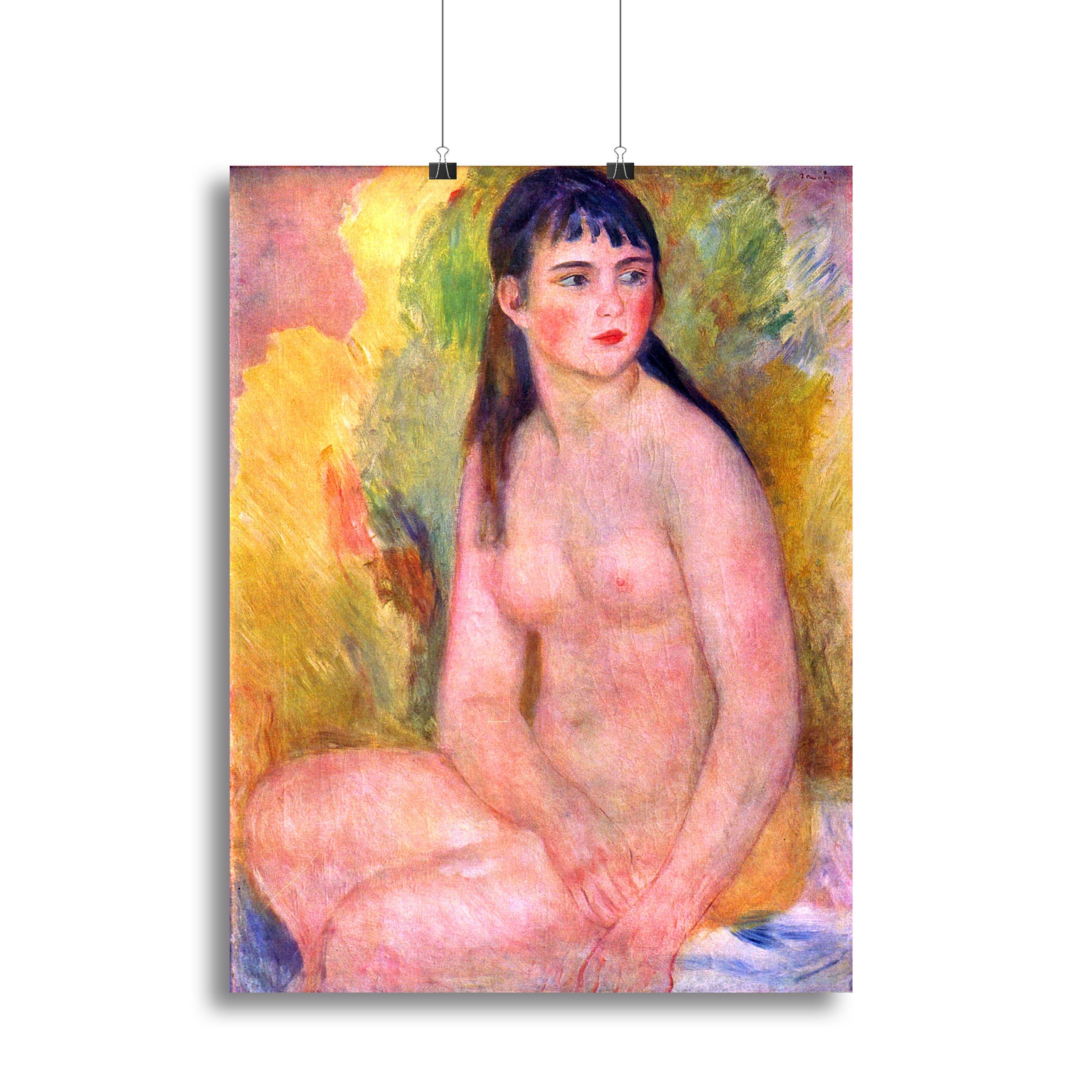 Nude female by Renoir Poster - Unframed
