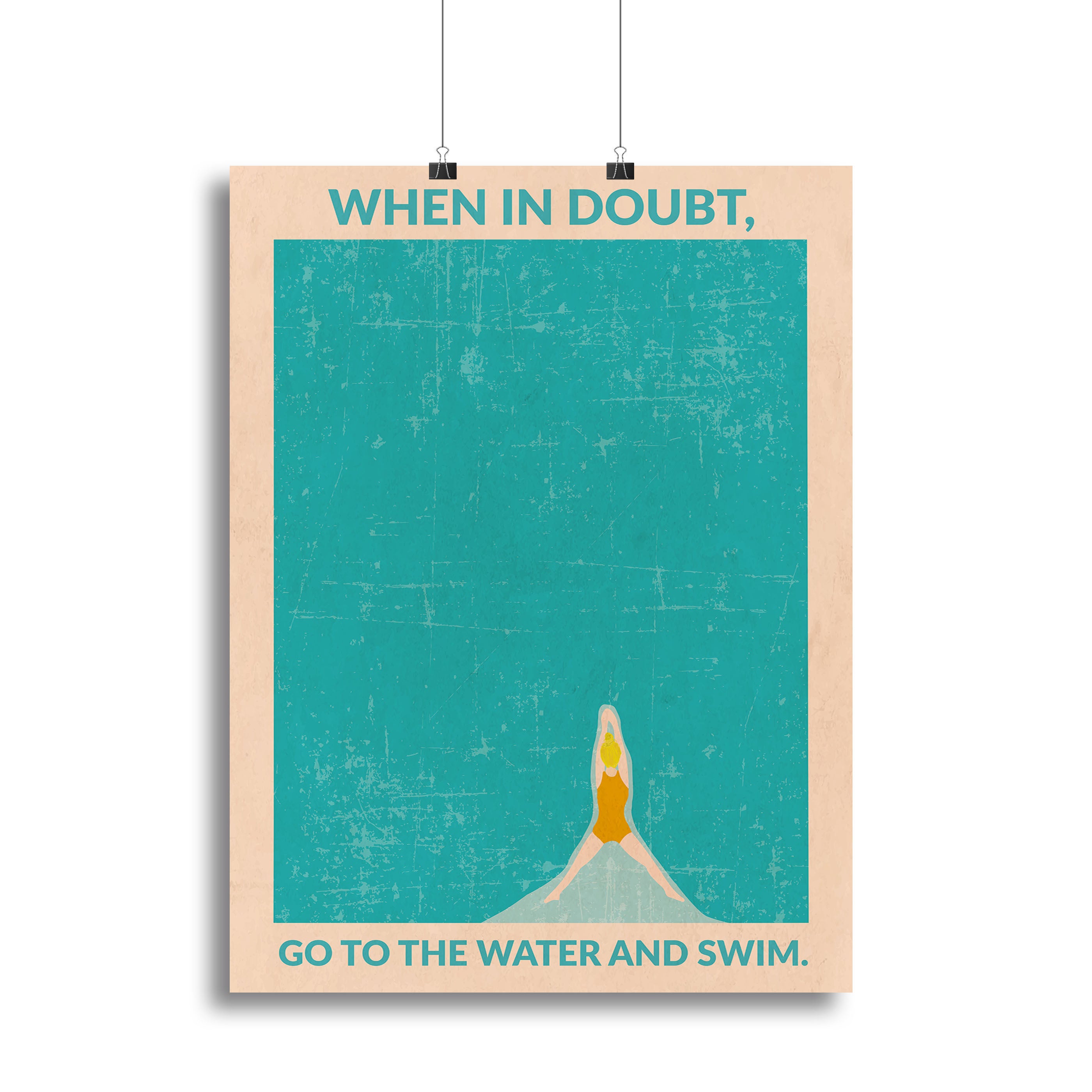 Open Water blonde Canvas Print or Poster - 1x - 2