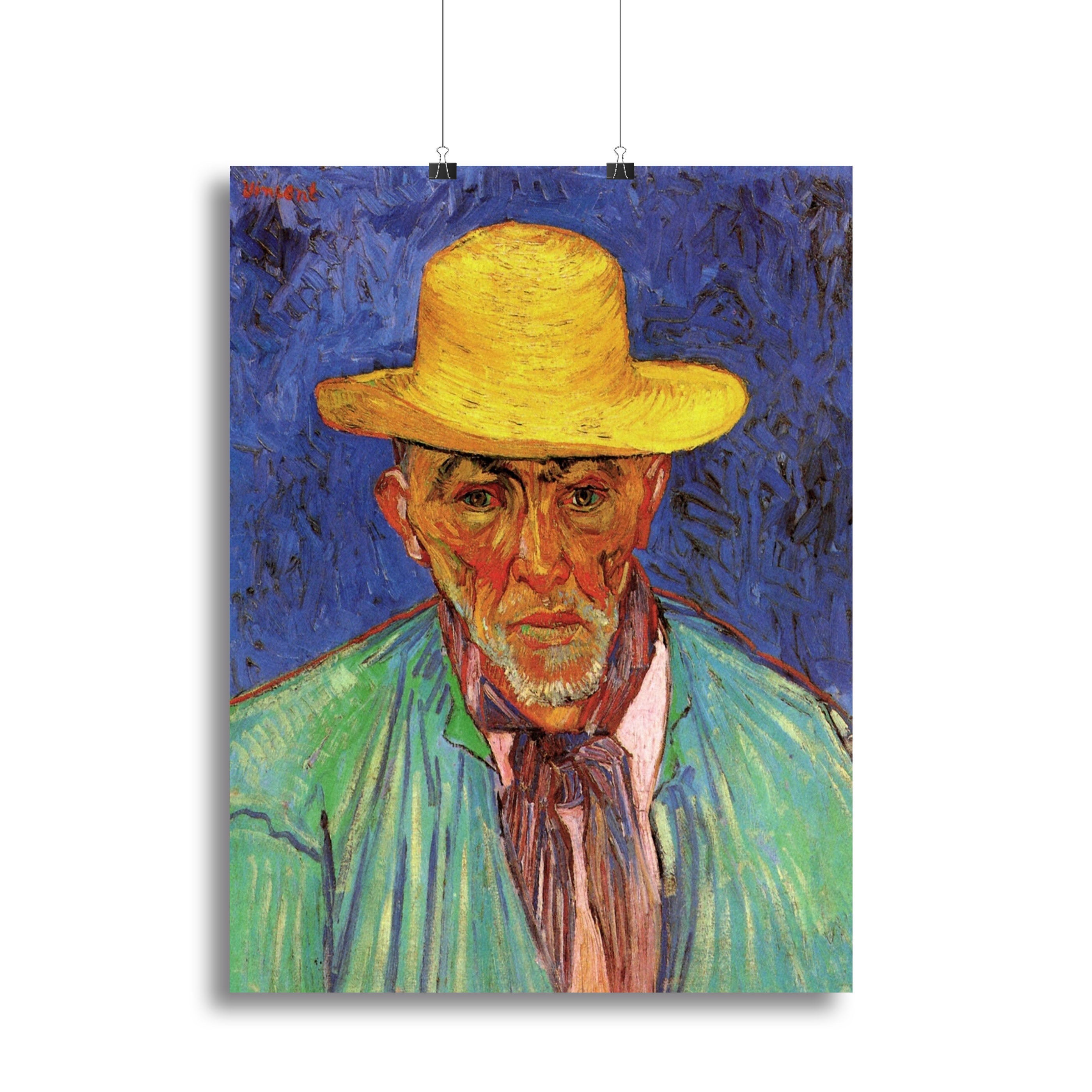 Portrait of Patience Escalier Shepherd in Provence by Van Gogh Poster - Unframed