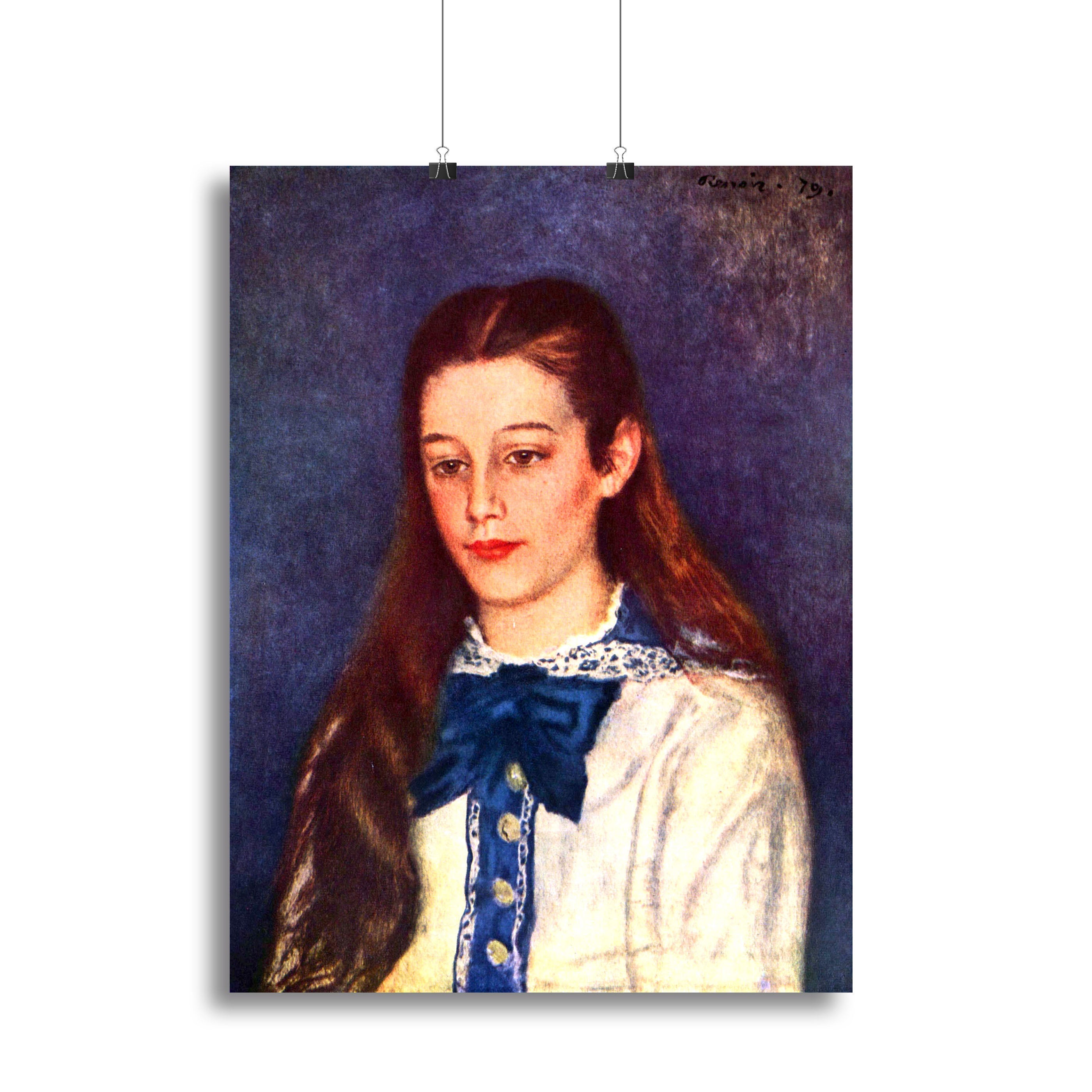 Portrait of Therese Berard by Renoir Poster - Unframed