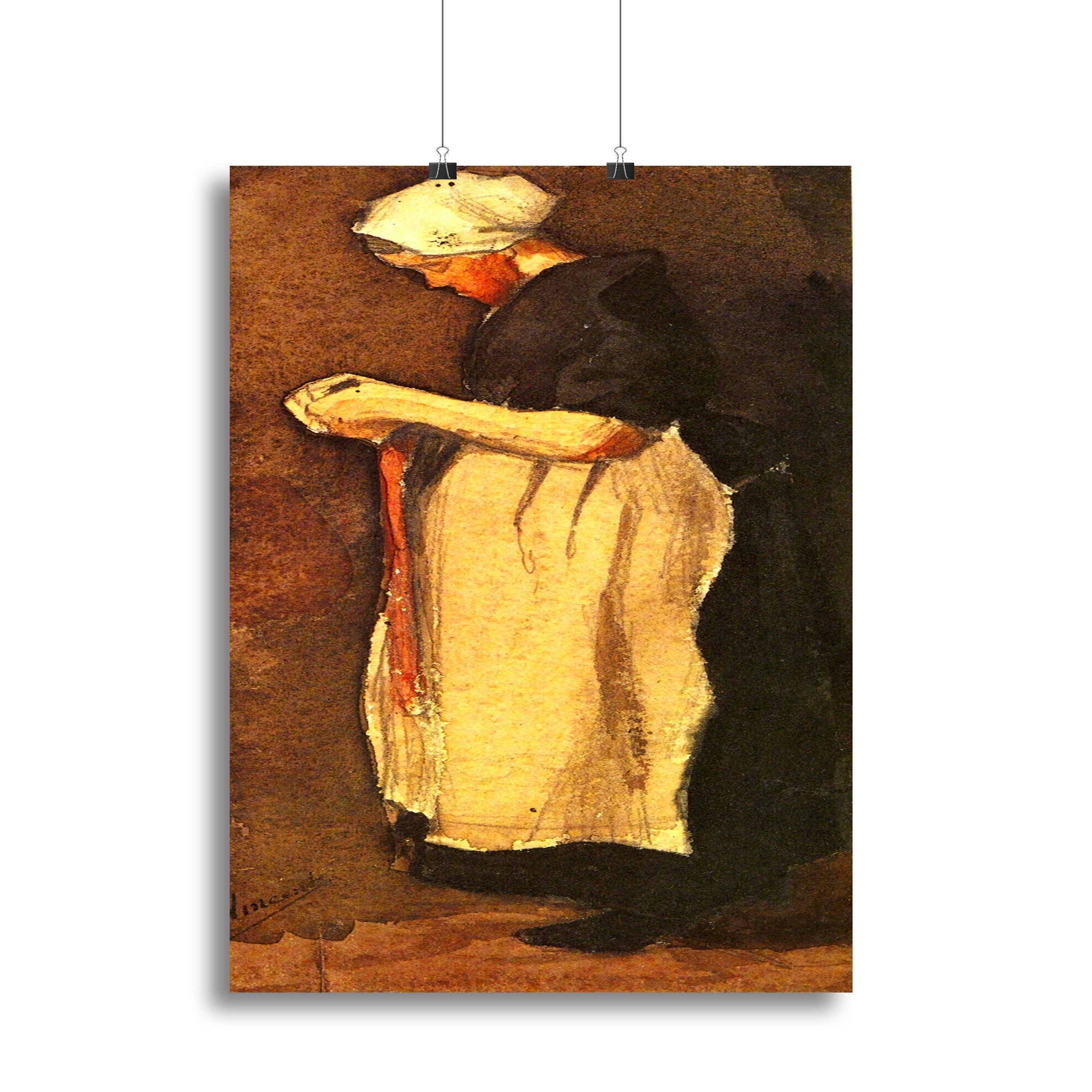 Scheveningen Woman by Van Gogh Poster - Unframed