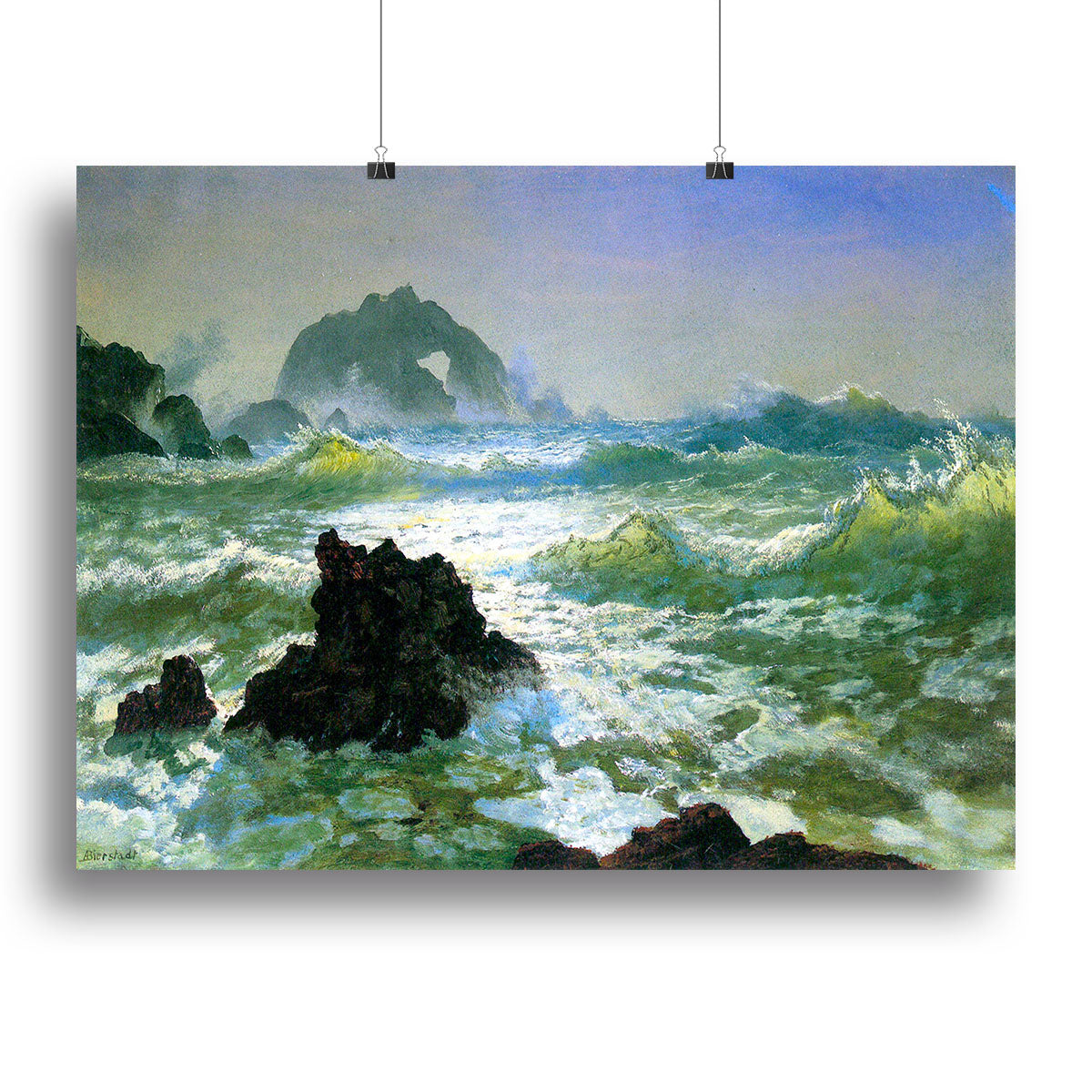 Seal Rock 2 by Bierstadt Poster - Unframed