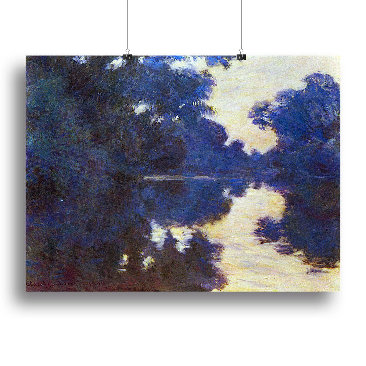 Seine in Morning 2 by Monet Poster - Unframed