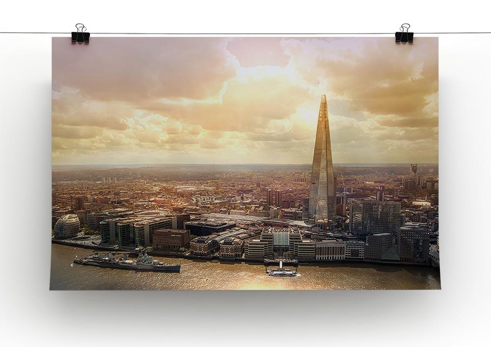 Shard of Glass at sunset Poster - Unframed