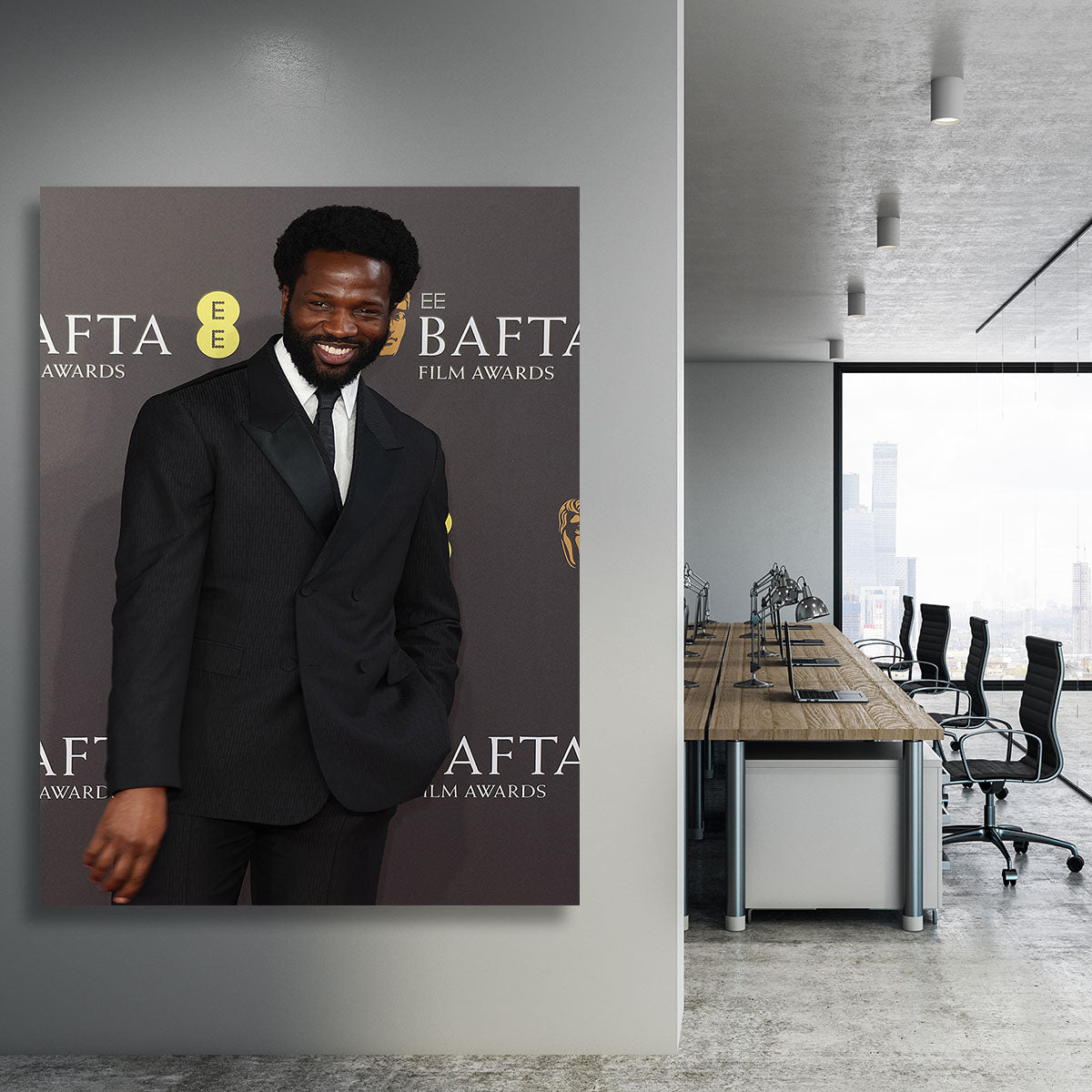 Sope Dirisu at the Baftas Canvas Print or Poster - Canvas Art Rocks - 3