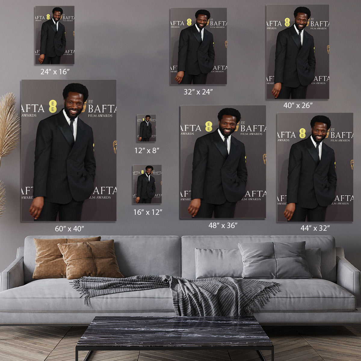 Sope Dirisu at the Baftas Canvas Print or Poster - Canvas Art Rocks - 7