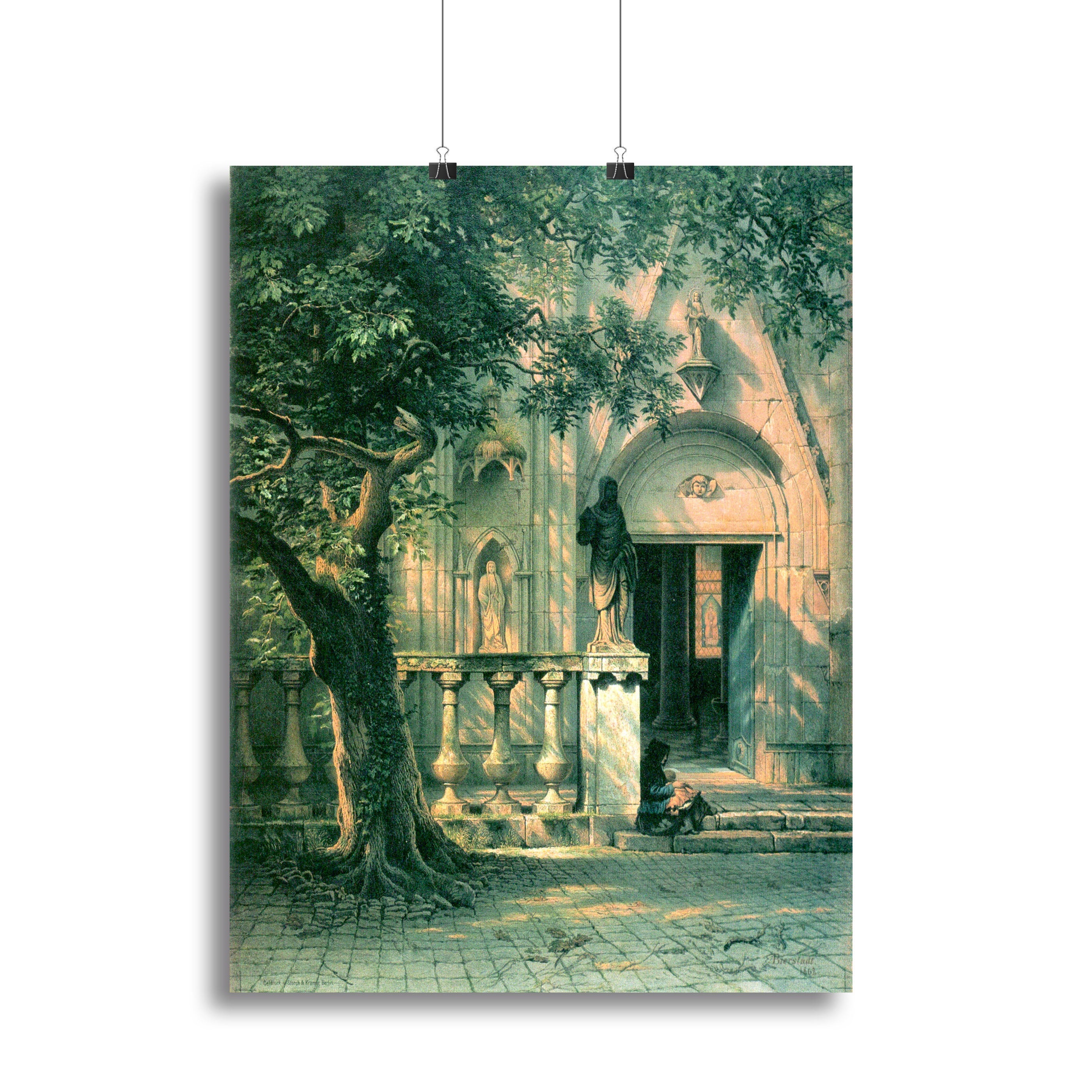 Sunlight and Shadow by Bierstadt Poster - Unframed