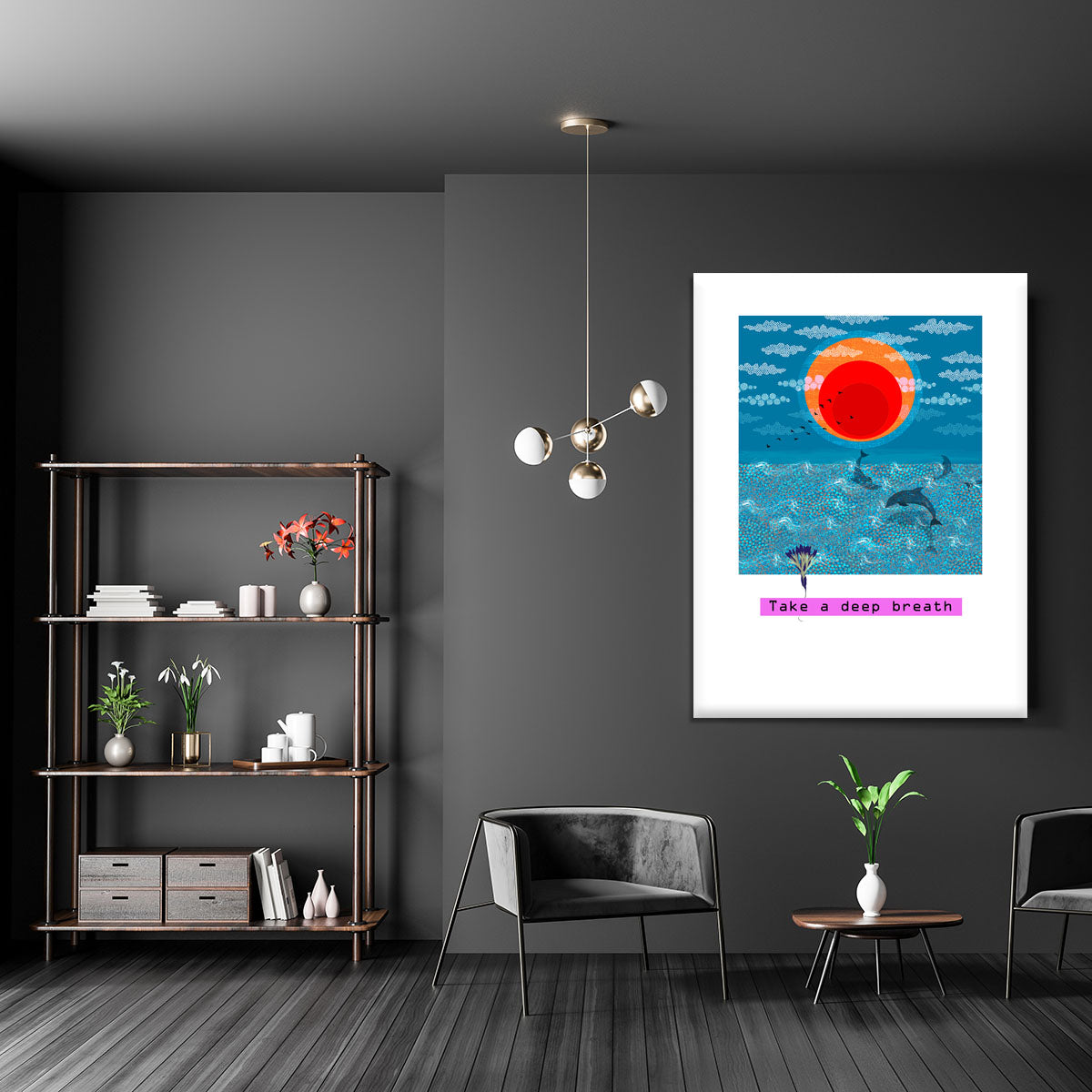 Take a deep breath Canvas Print or Poster - 1x - 5
