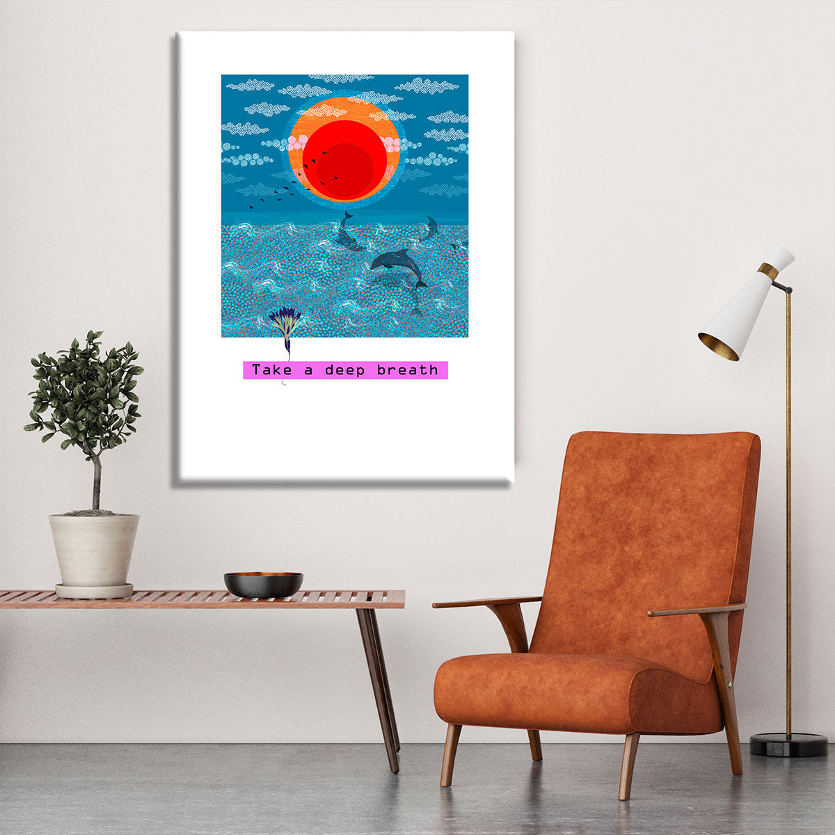 Take a deep breath Canvas Print or Poster - 1x - 6