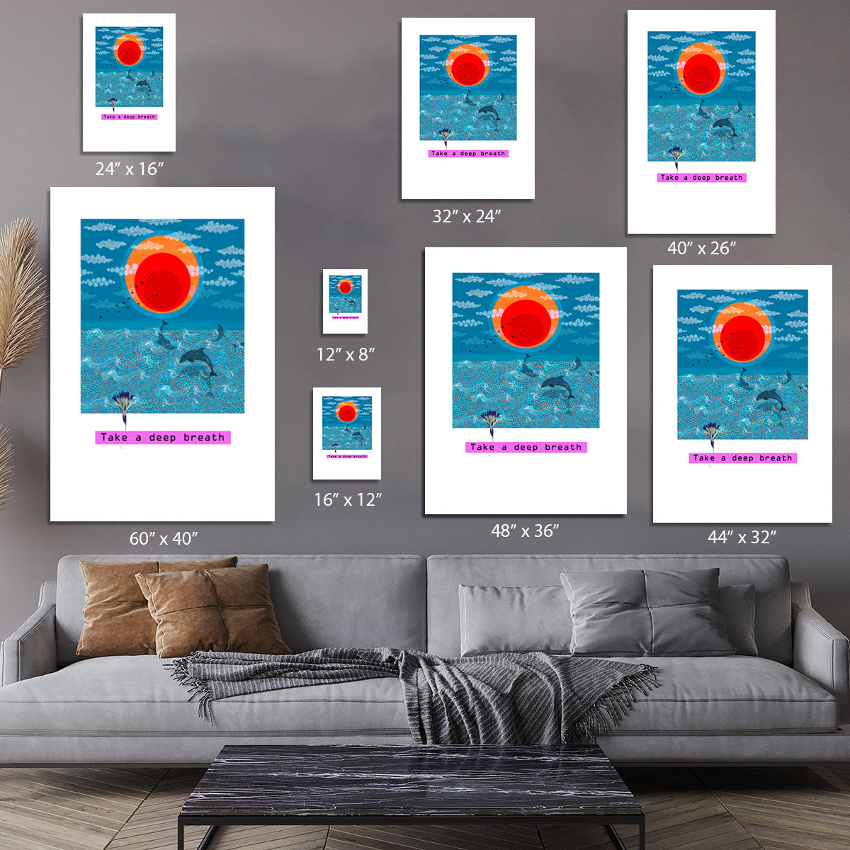 Take a deep breath Canvas Print or Poster - 1x - 7