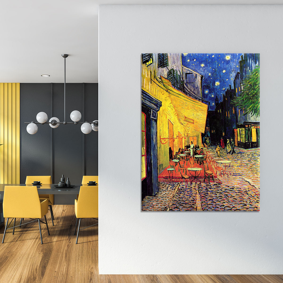 The Terrace Cafe by Van Gogh Canvas Print