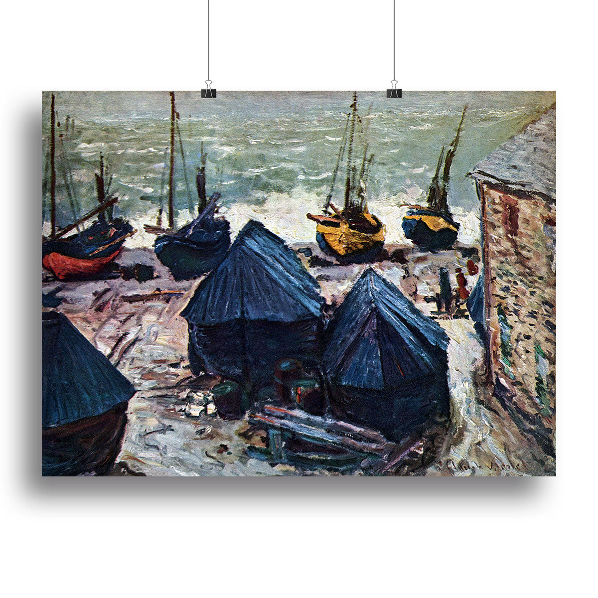 The Boats by Monet Poster - Unframed