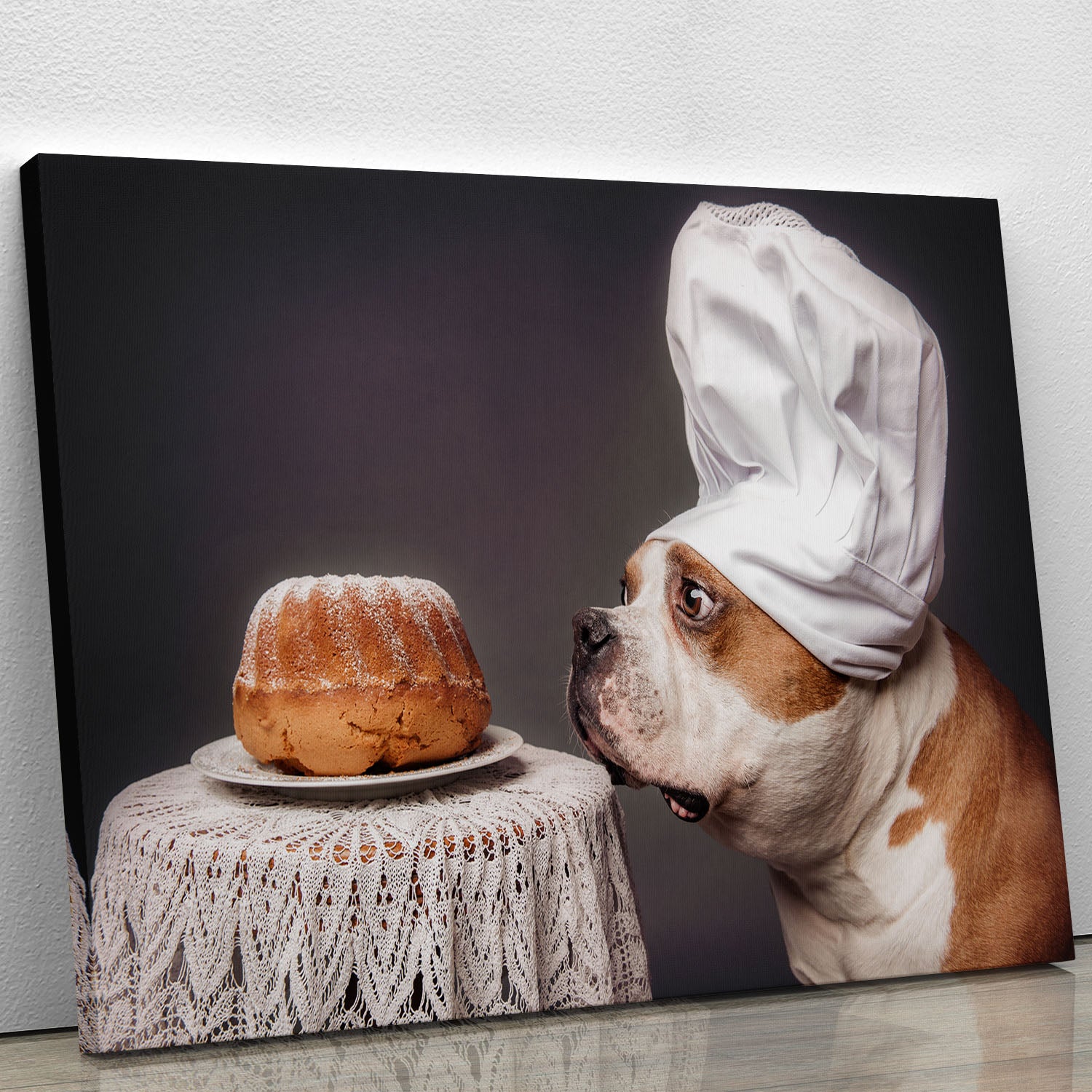 The Confectioner and his masterpiece Canvas Print or Poster - 1x - 1