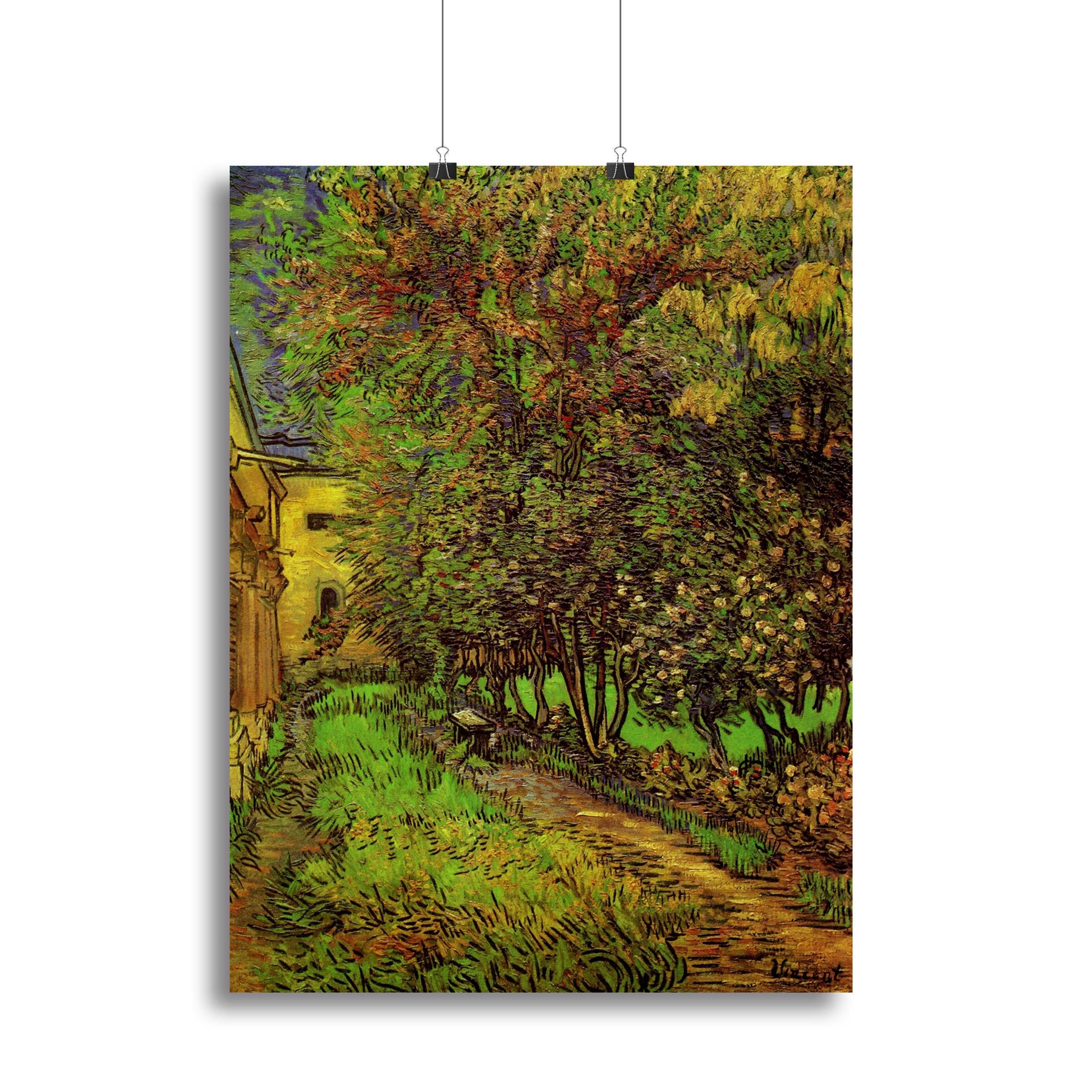 The Garden of Saint-Paul Hospital by Van Gogh Poster - Unframed