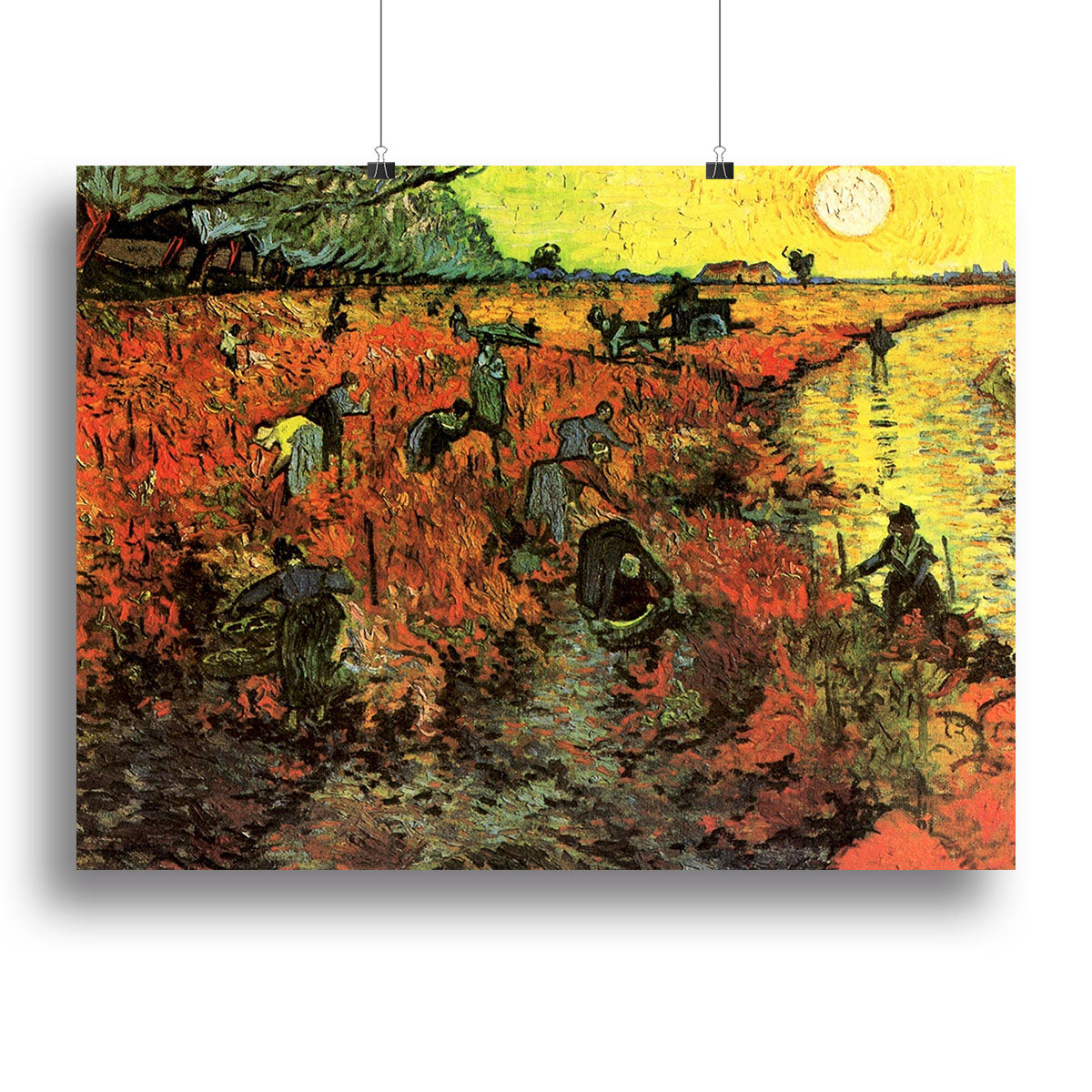 The Red Vineyard by Van Gogh Poster - Unframed