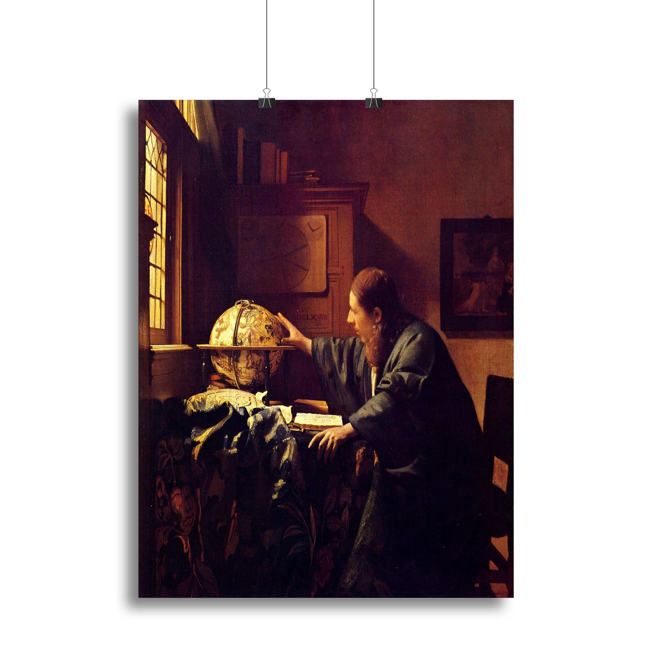 The astronomer by Vermeer Poster - Unframed