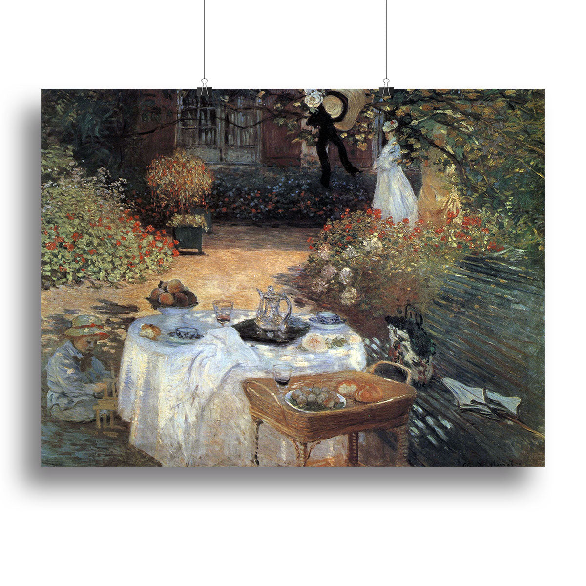 The lunch 2 by Monet Poster - Unframed