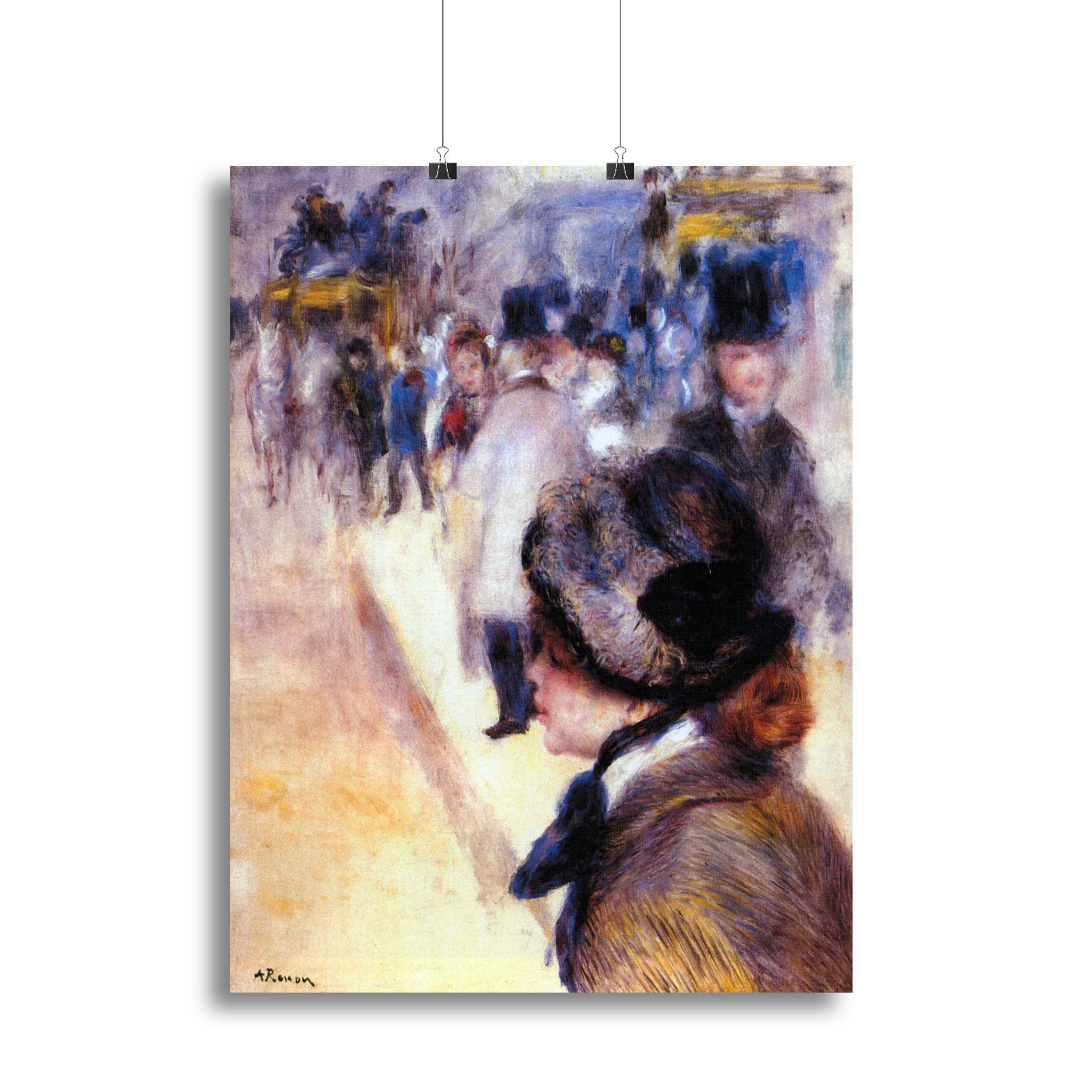 The place Clichy by Renoir Poster - Unframed