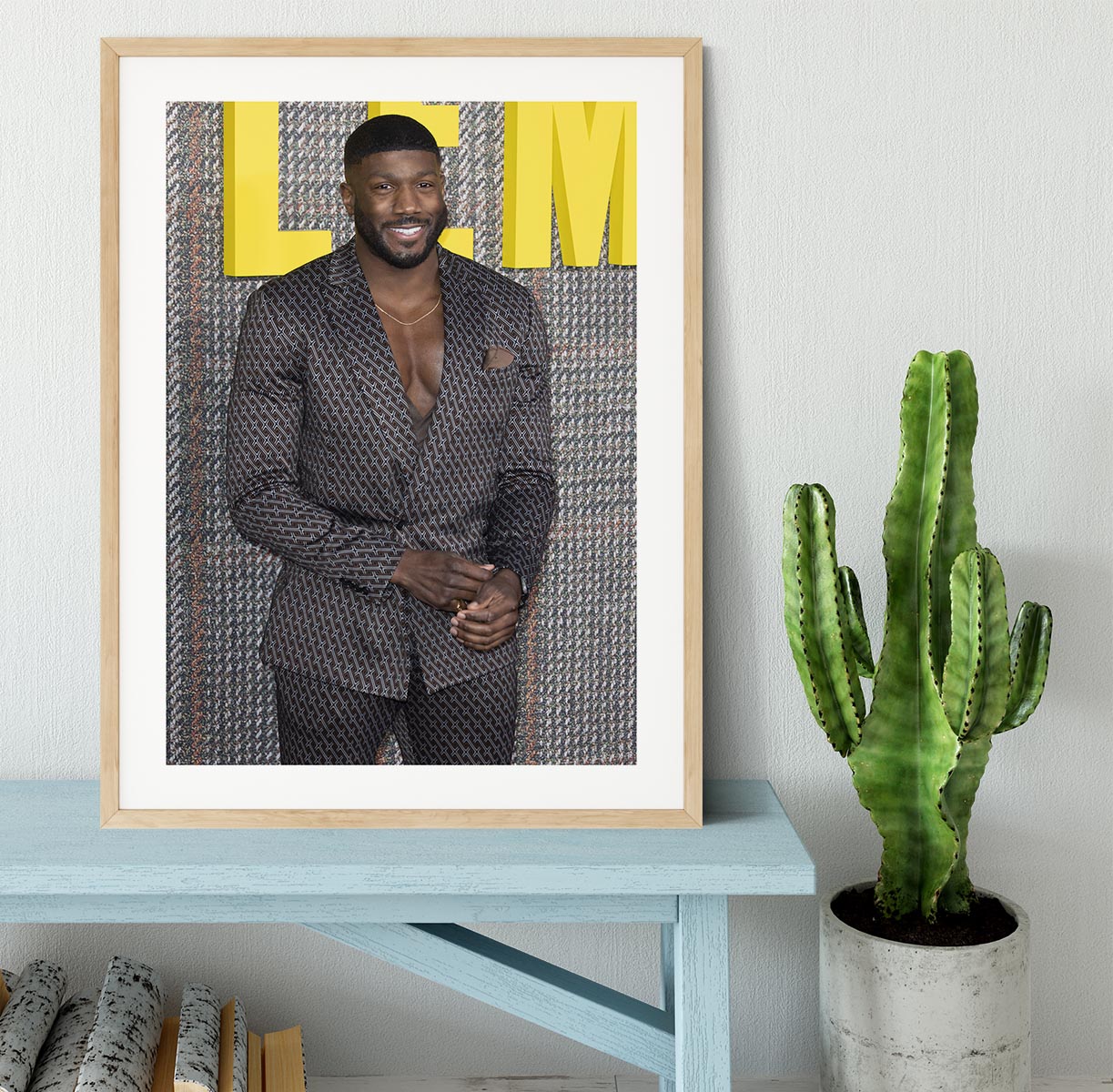 Toby Olubi at The Gentleman UK TV Premiere Framed Print - Canvas Art Rocks - 3