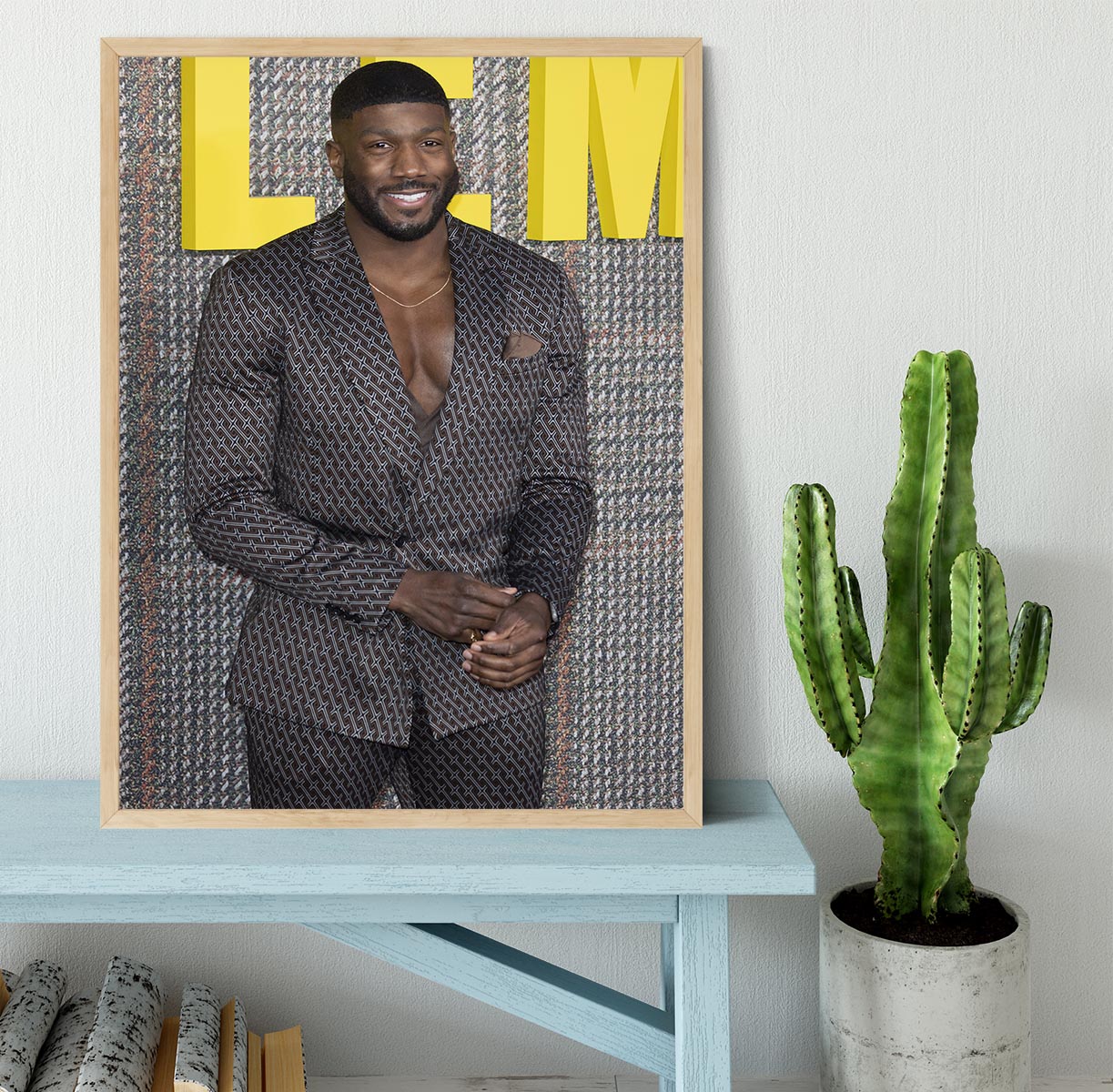 Toby Olubi at The Gentleman UK TV Premiere Framed Print - Canvas Art Rocks - 4