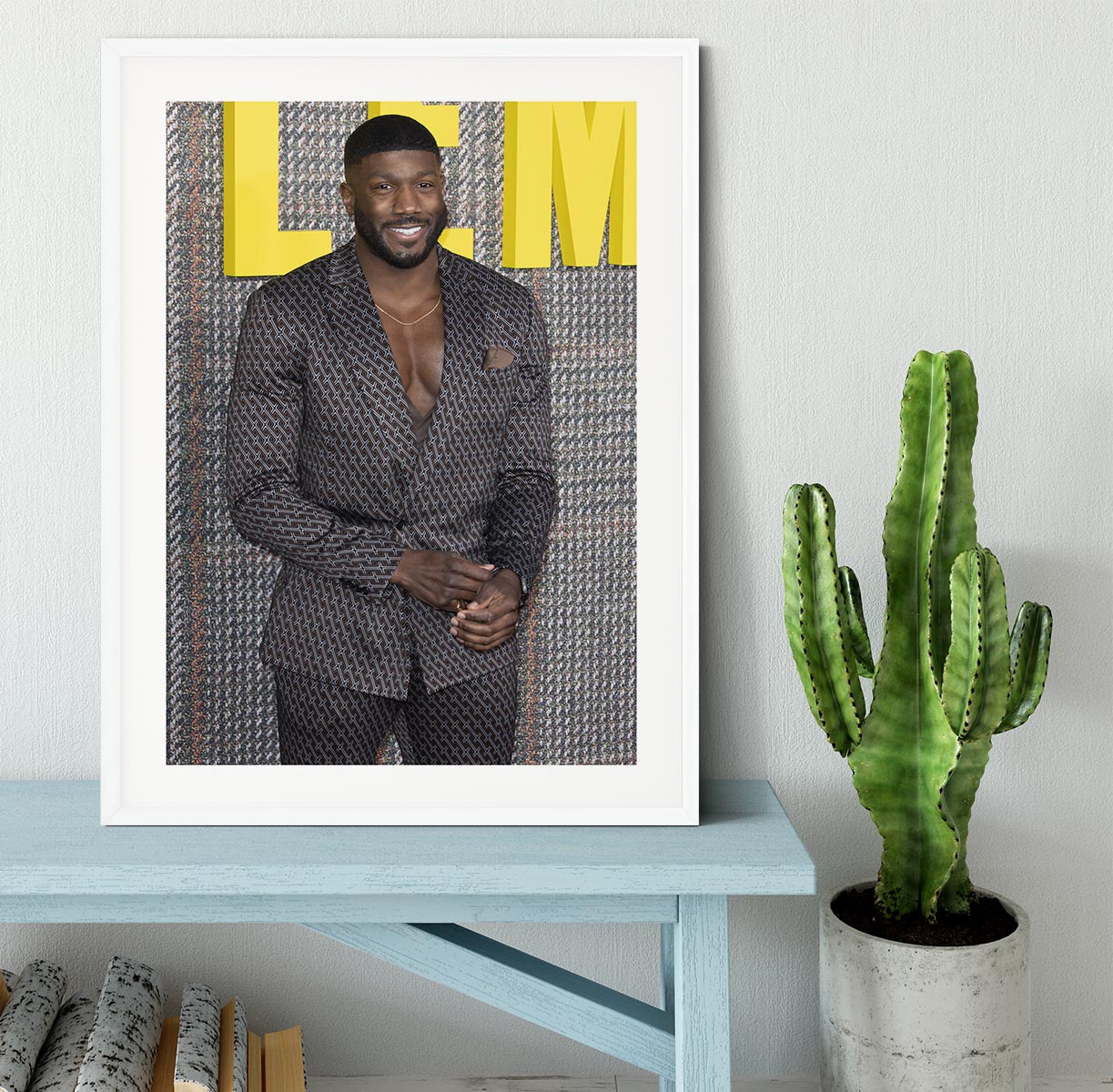 Toby Olubi at The Gentleman UK TV Premiere Framed Print - Canvas Art Rocks - 5