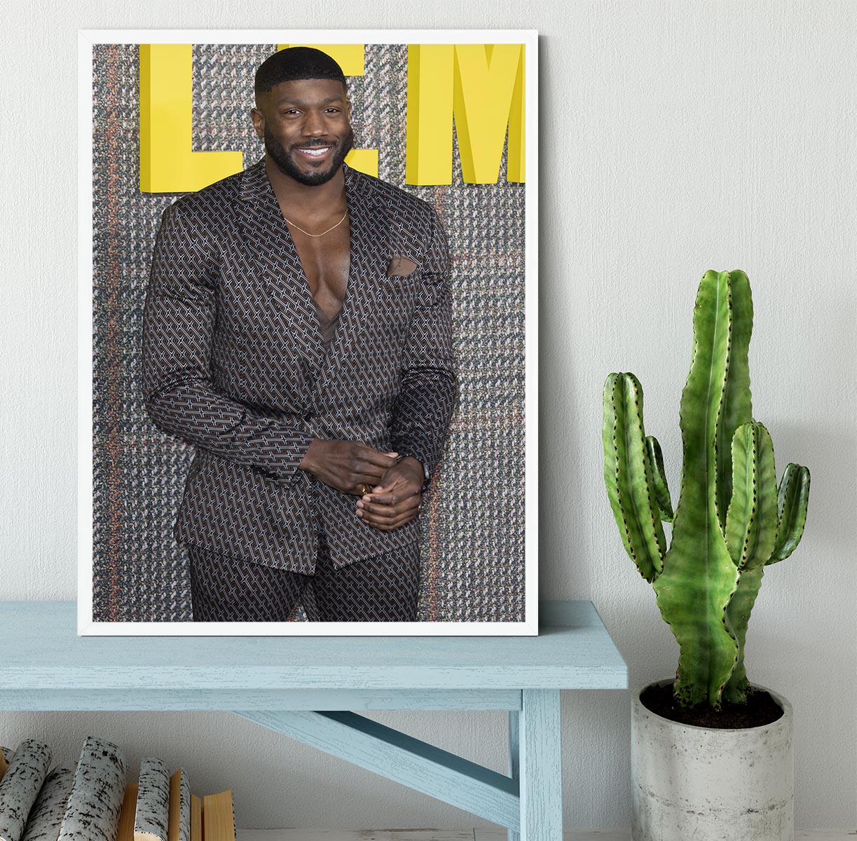 Toby Olubi at The Gentleman UK TV Premiere Framed Print - Canvas Art Rocks -6
