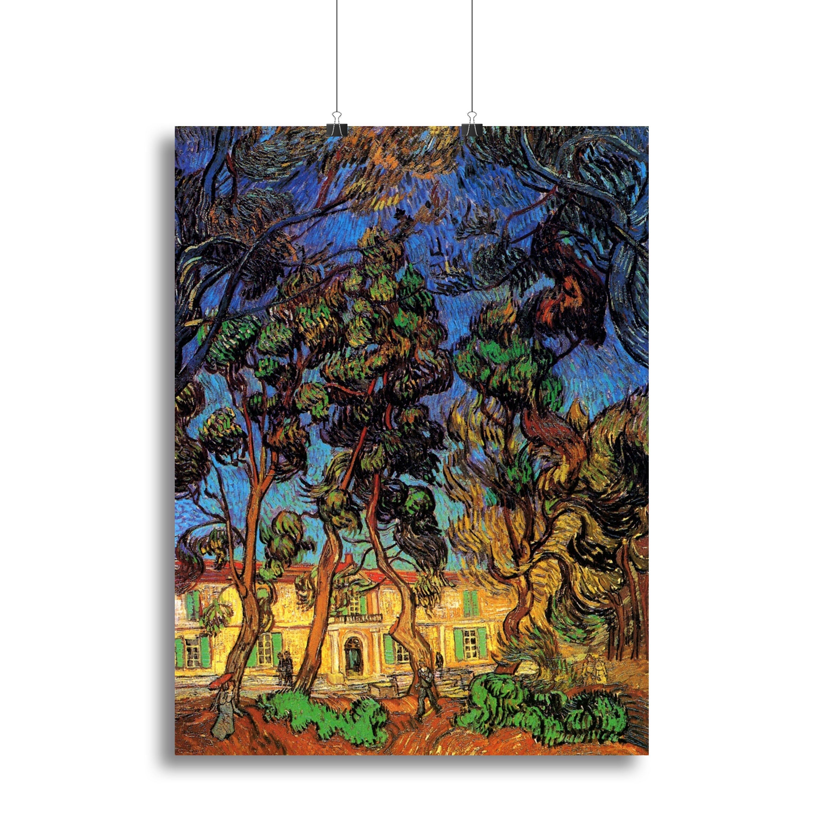 Trees in the Garden of Saint-Paul Hospital by Van Gogh Poster - Unframed
