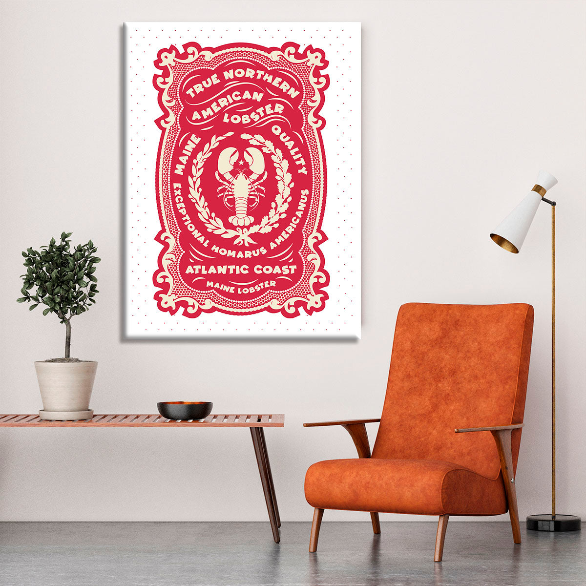 True Northern Red Lobster Canvas Print or Poster - Canvas Art Rocks - 6