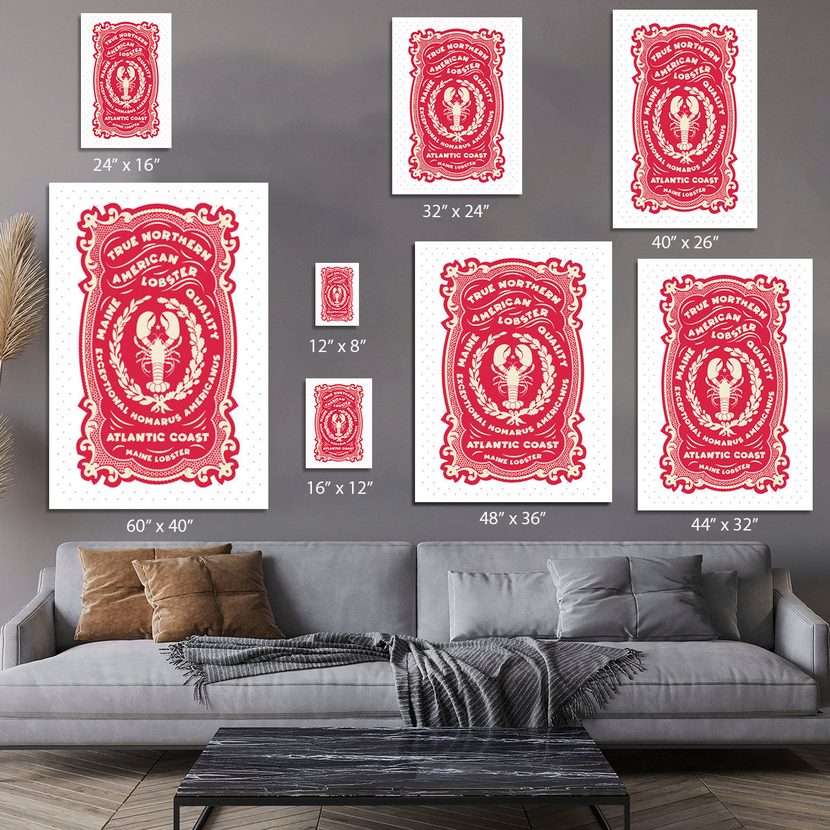 True Northern Red Lobster Canvas Print or Poster - Canvas Art Rocks - 7