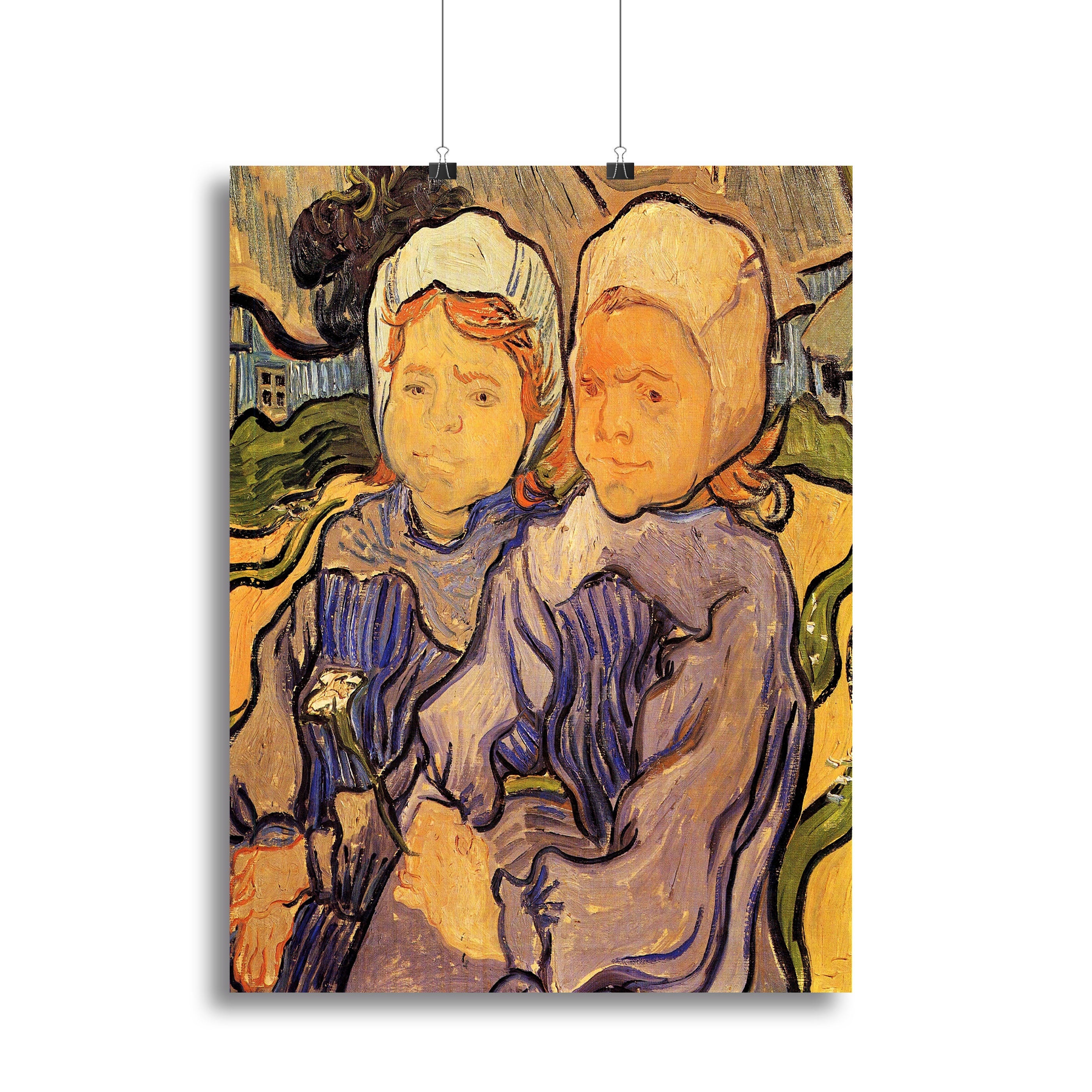 Two Children by Van Gogh Poster - Unframed
