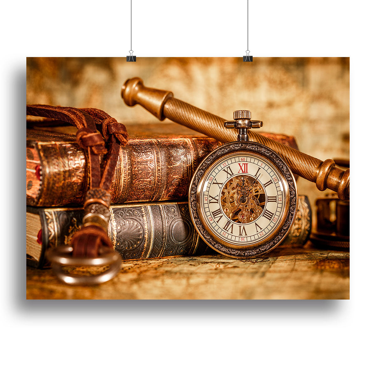 Vintage Antique pocket watch Poster - Unframed