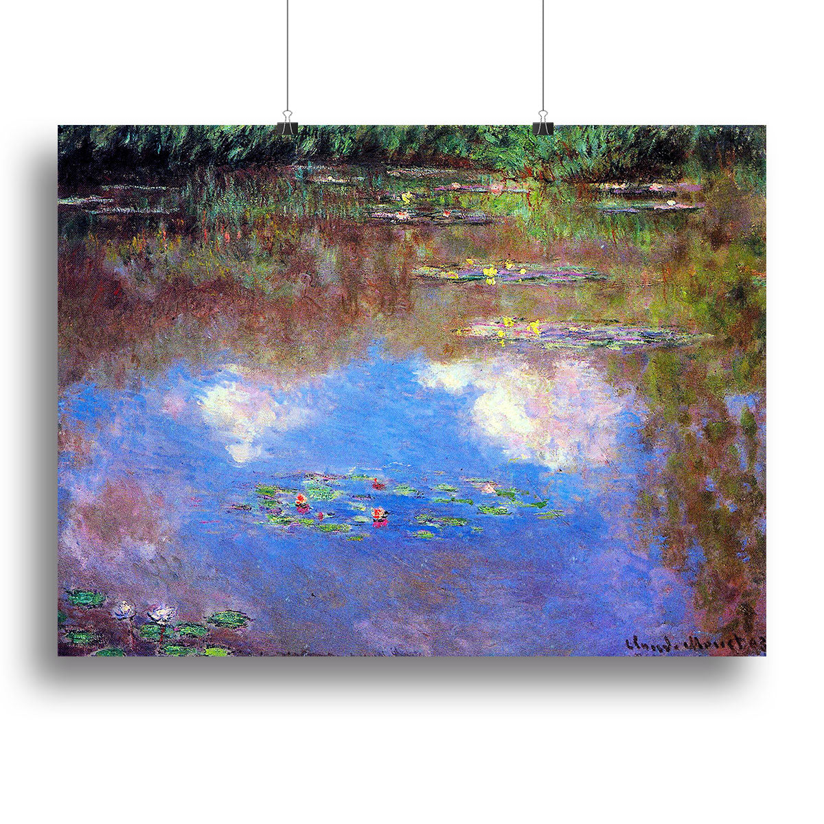 Water Lily Pond 4 by Monet Poster - Unframed