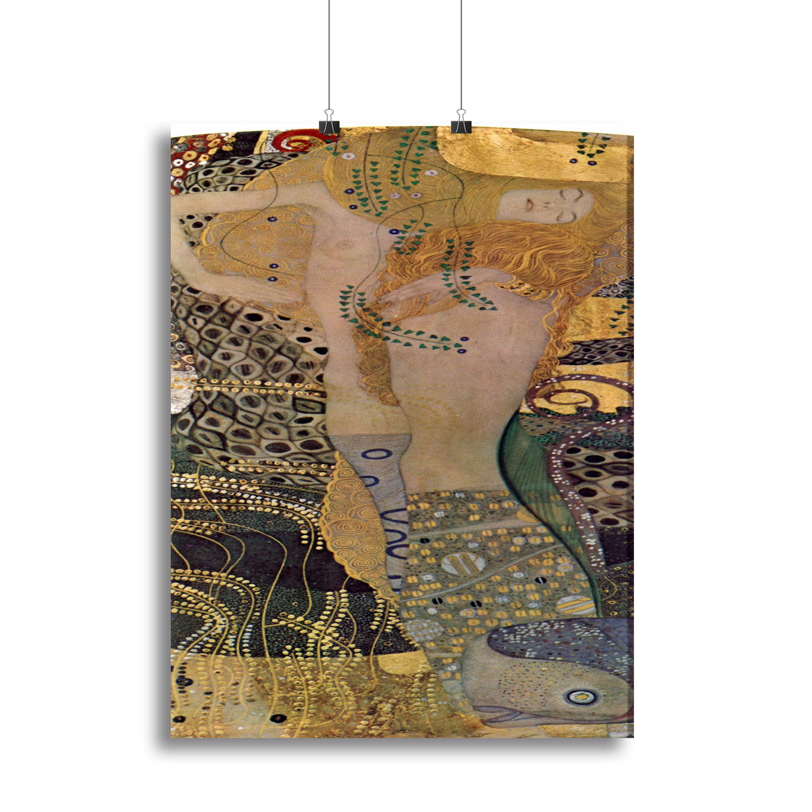 Water snakes friends I by Klimt Poster - Unframed