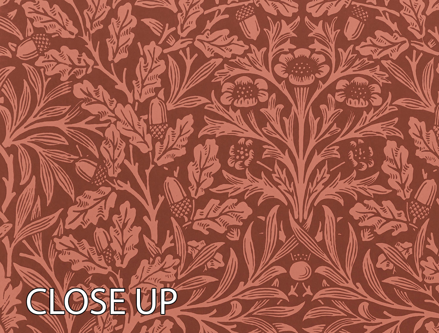 William Morris Acorns and oak leaves 3 Split Panel Canvas Print - Canvas Art Rocks - 3