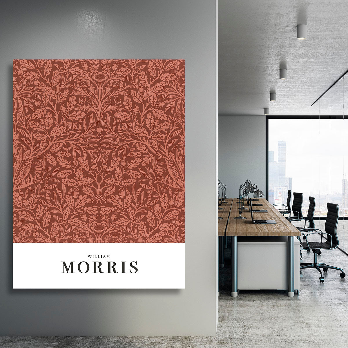 William Morris Acorns and oak leaves Canvas Print or Poster - Canvas Art Rocks - 3