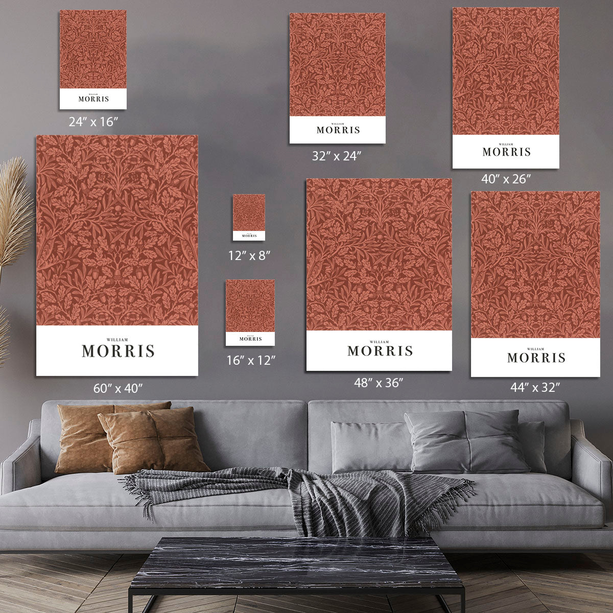 William Morris Acorns and oak leaves Canvas Print or Poster - Canvas Art Rocks - 7