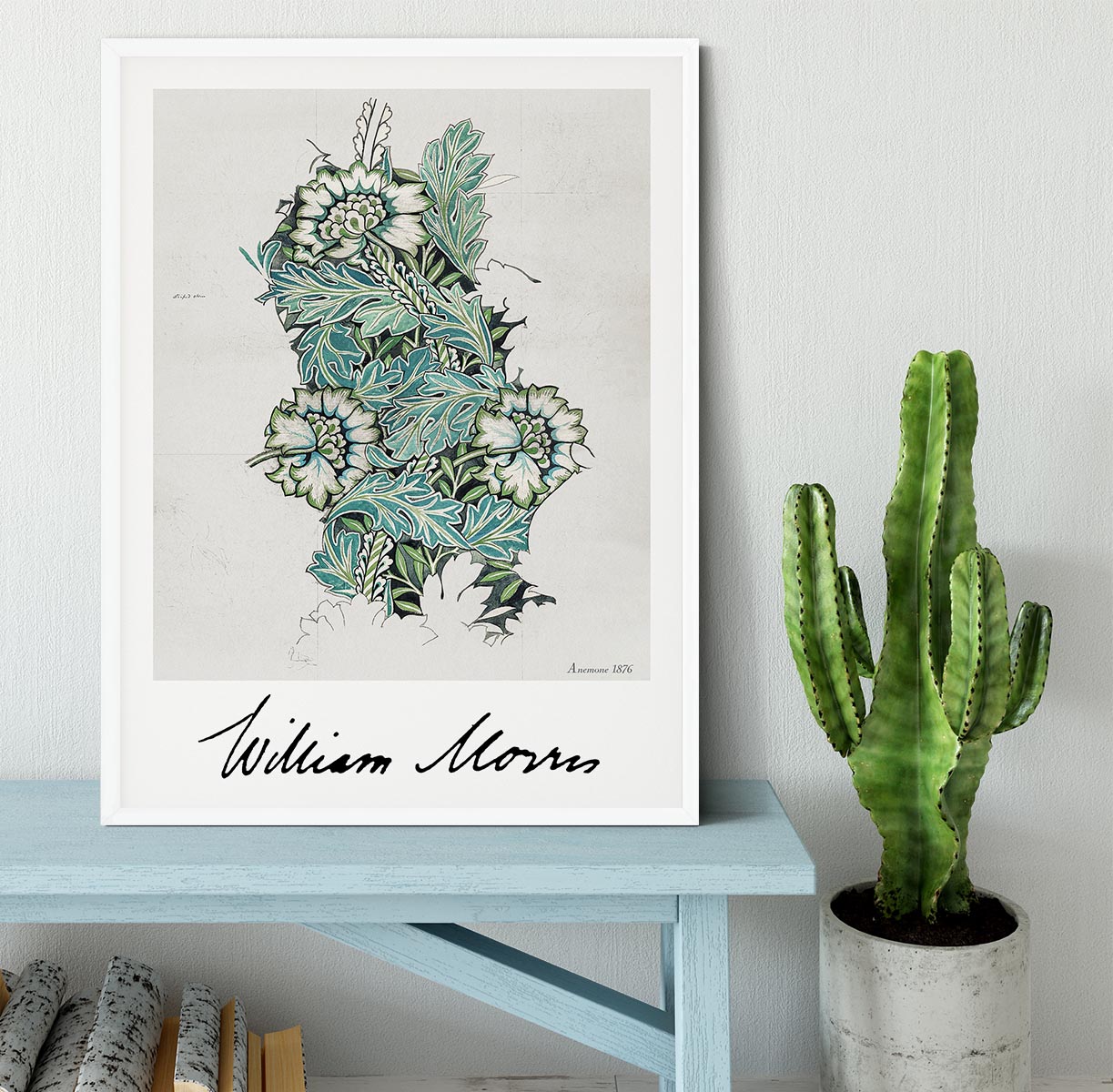 William Morris Anemone Framed Print - Canvas Art Rocks -6