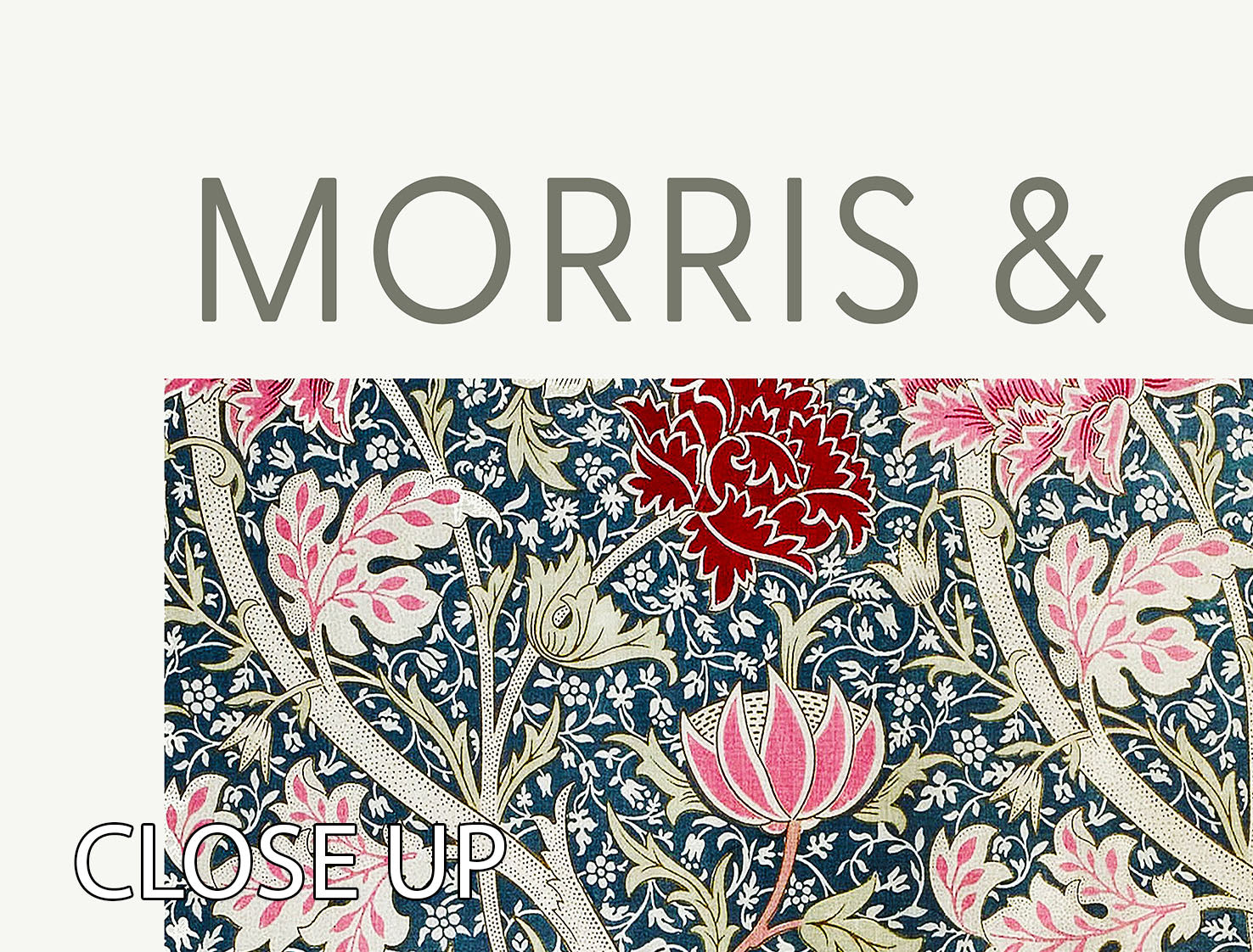 William Morris Cray 3 Split Panel Canvas Print - Canvas Art Rocks - 3